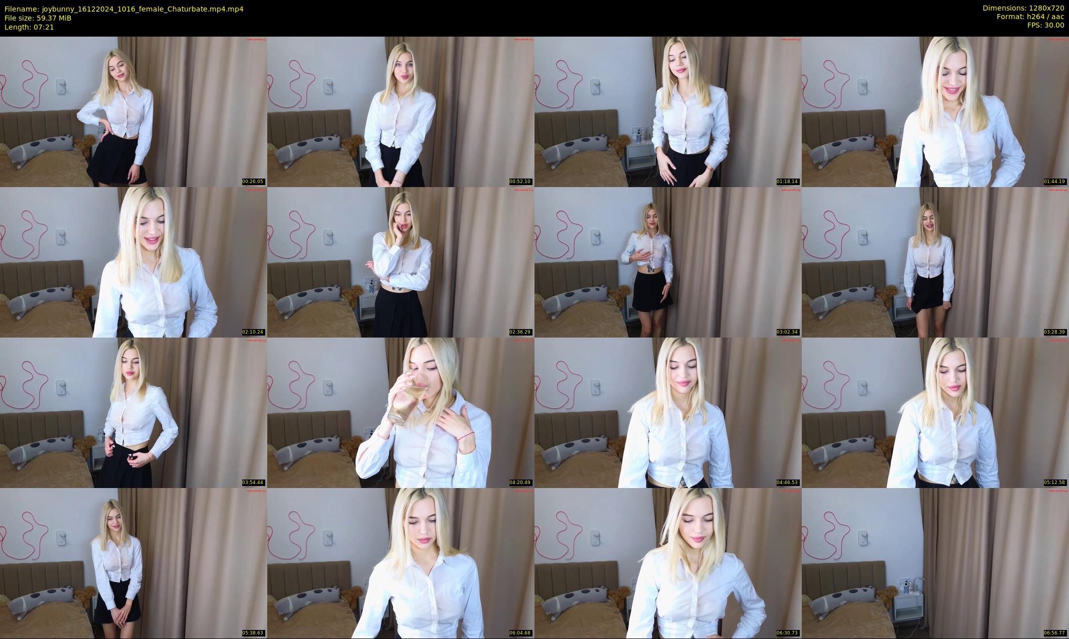 joybunny — 8 minute Chaturbate female cam show recording, 720p, Dec 16, 2024
