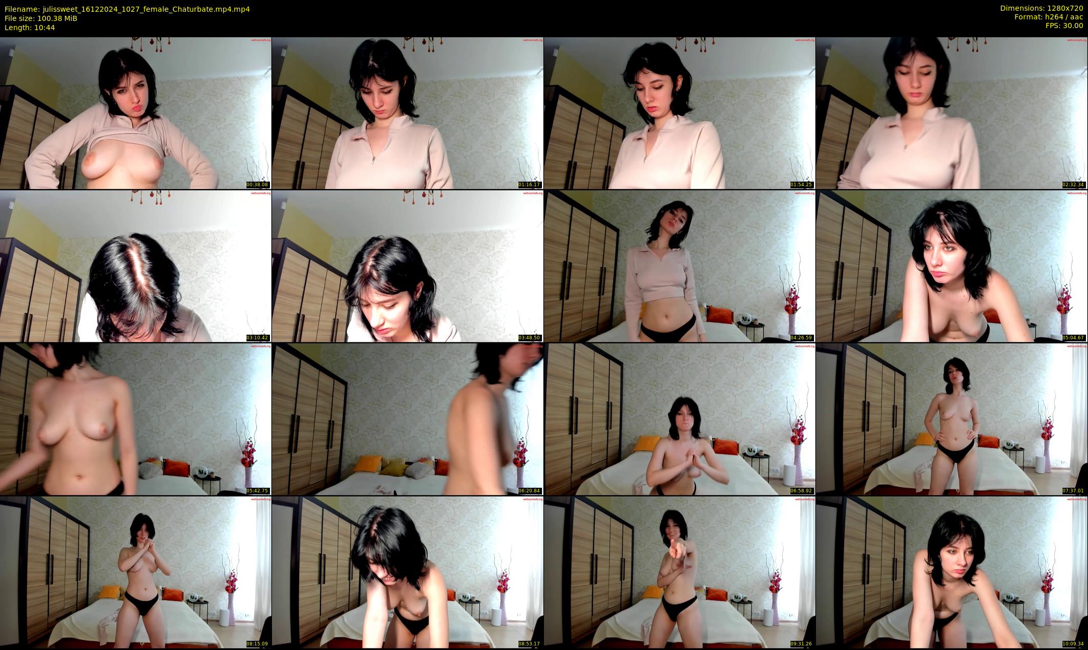 julissweet — 11 minute Chaturbate female cam show recording, 720p, Dec 16, 2024