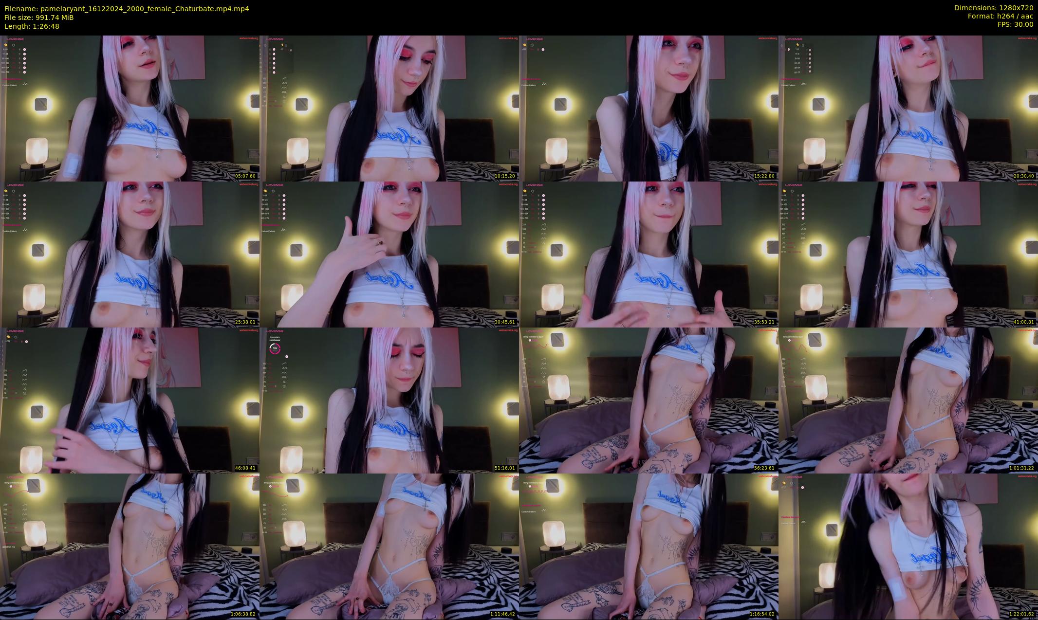 pamelaryant — 87 minute Chaturbate female cam show recording, 720p, Dec 16, 2024