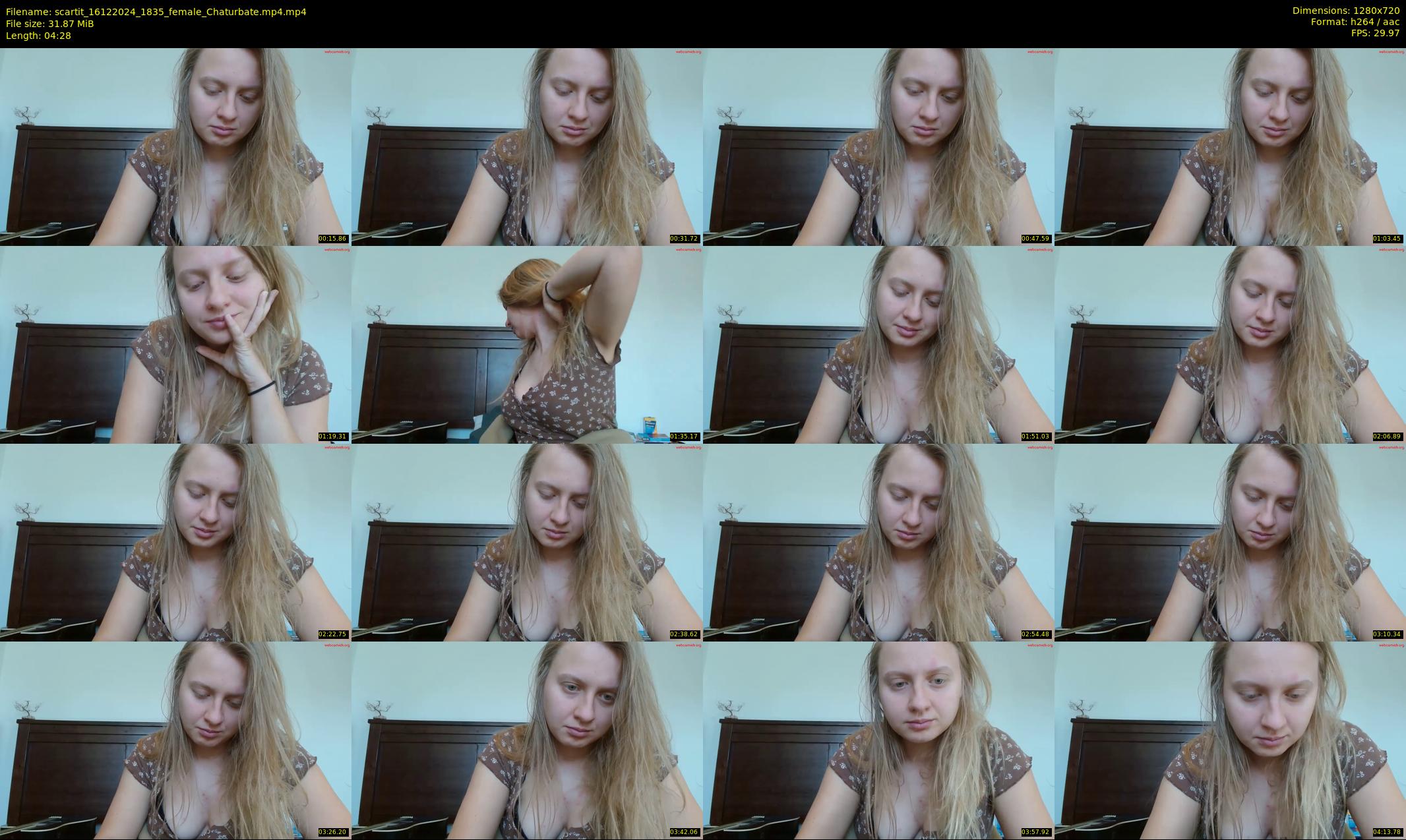 scartit — 5 minute Chaturbate female cam show recording, 720p, Dec 16, 2024