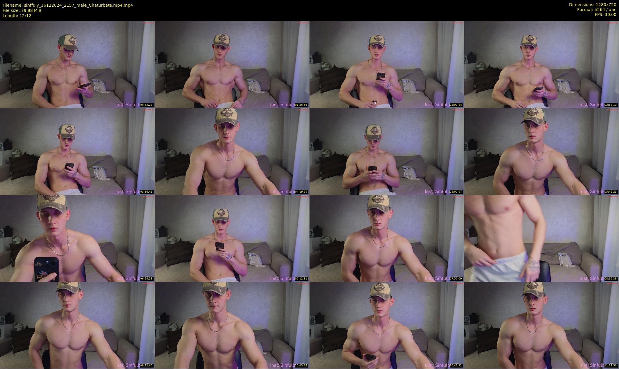 sinffuly — 13 minute Chaturbate male cam show recording, 720p, Dec 16, 2024