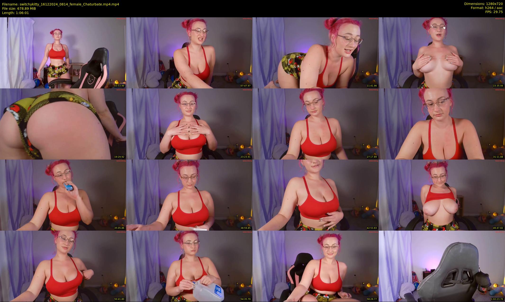 switchykitty — 67 minute Chaturbate female cam show recording, 720p, Dec 16, 2024