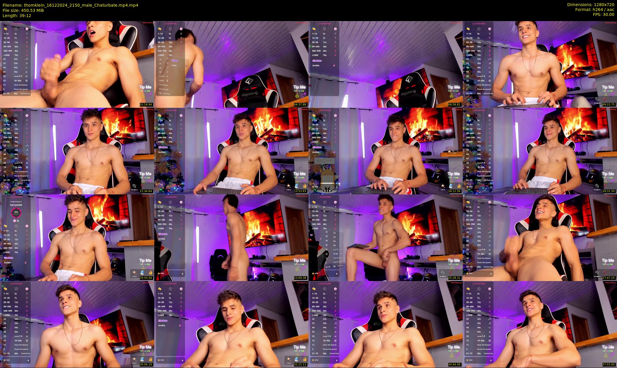 thomklein — 40 minute Chaturbate male cam show recording, 720p, Dec 16, 2024
