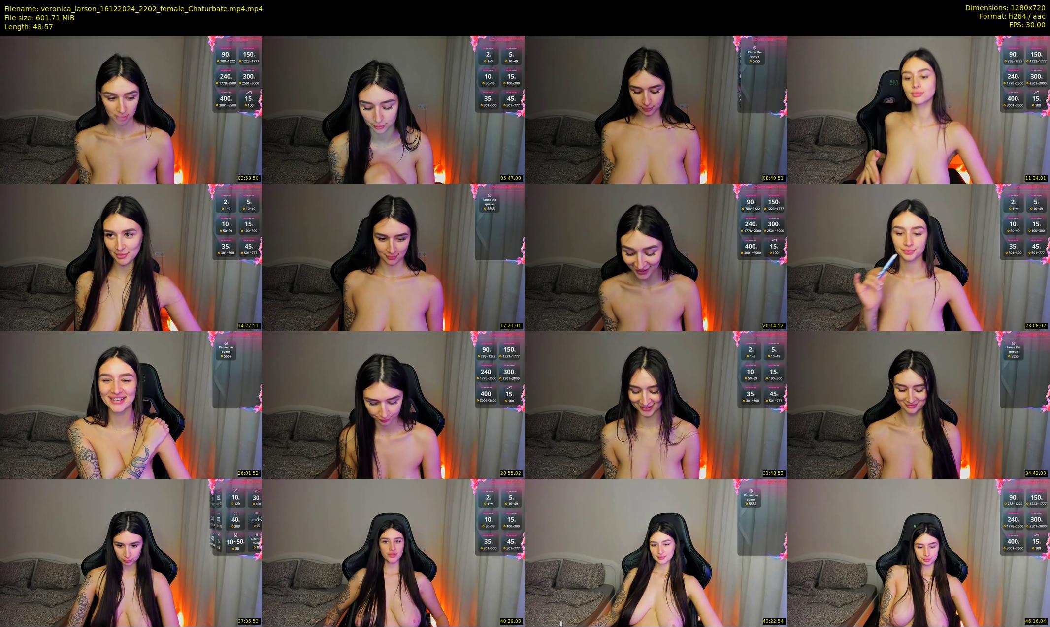 veronica_larson — 49 minute Chaturbate female cam show recording, 720p, Dec 16, 2024