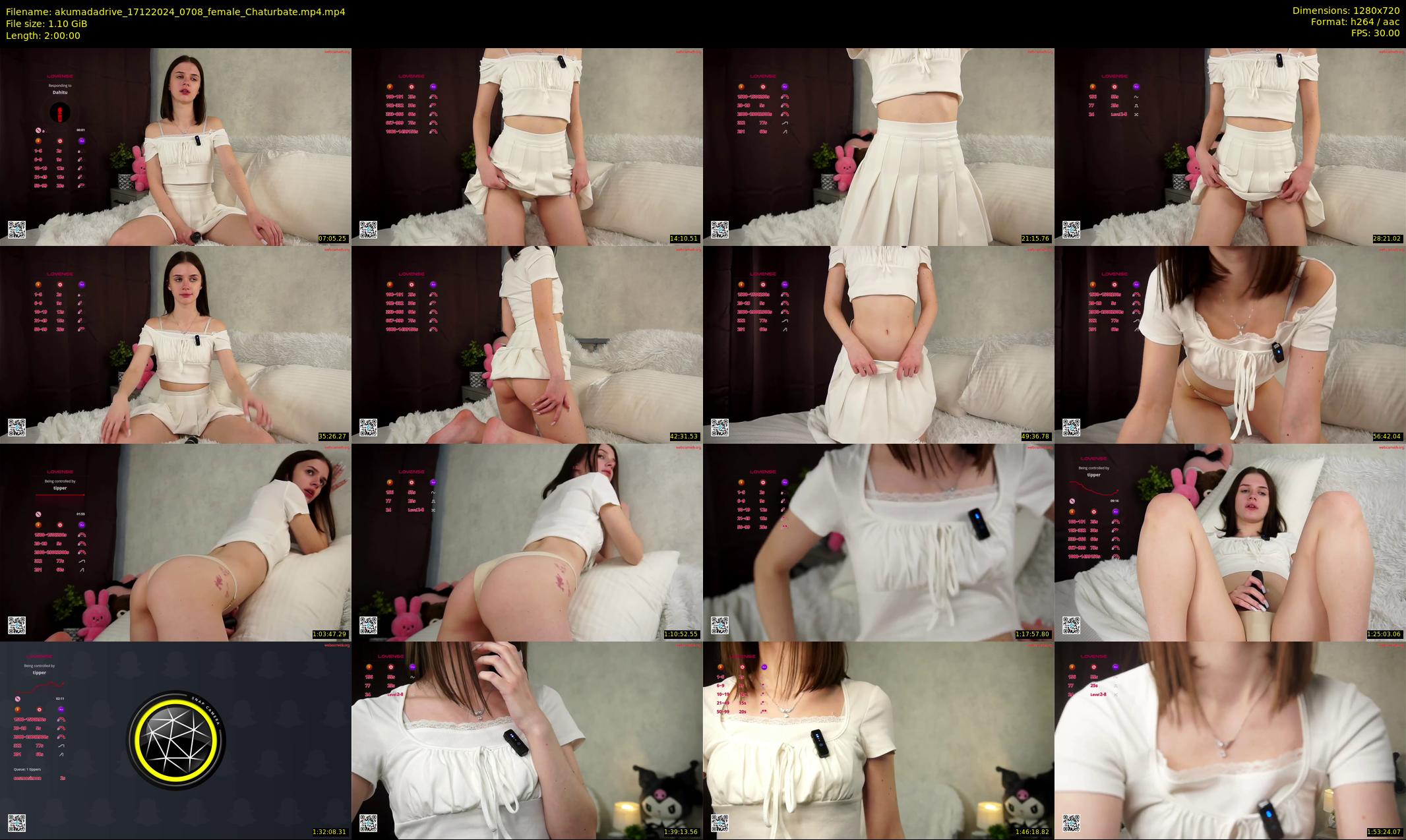 akumadadrive — 120 minute Chaturbate female cam show recording, 720p, Dec 17, 2024