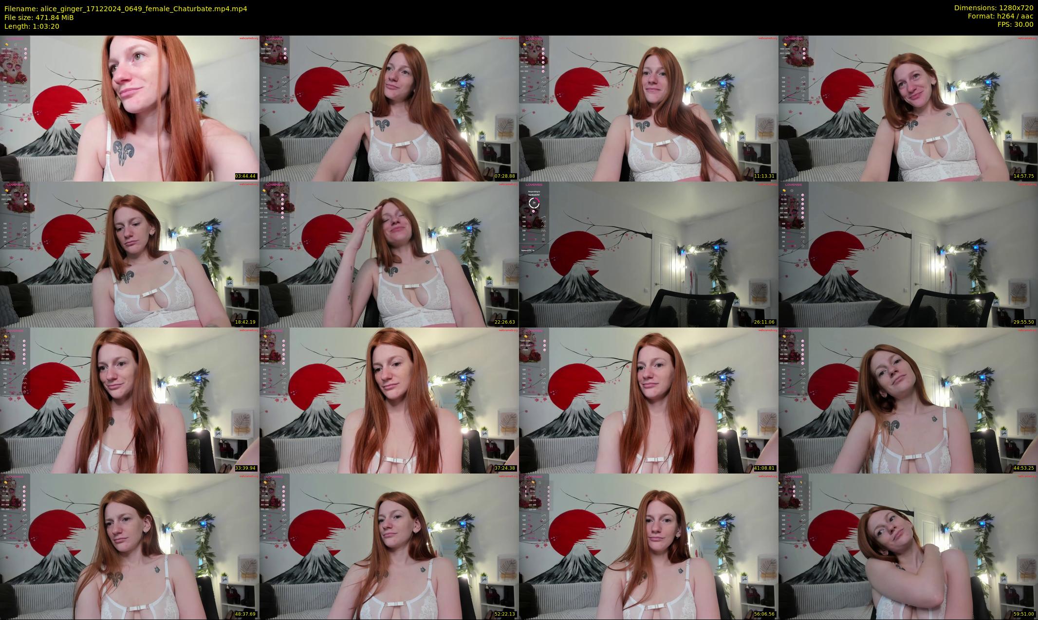 alice_ginger — 64 minute Chaturbate female cam show recording, 720p, Dec 17, 2024