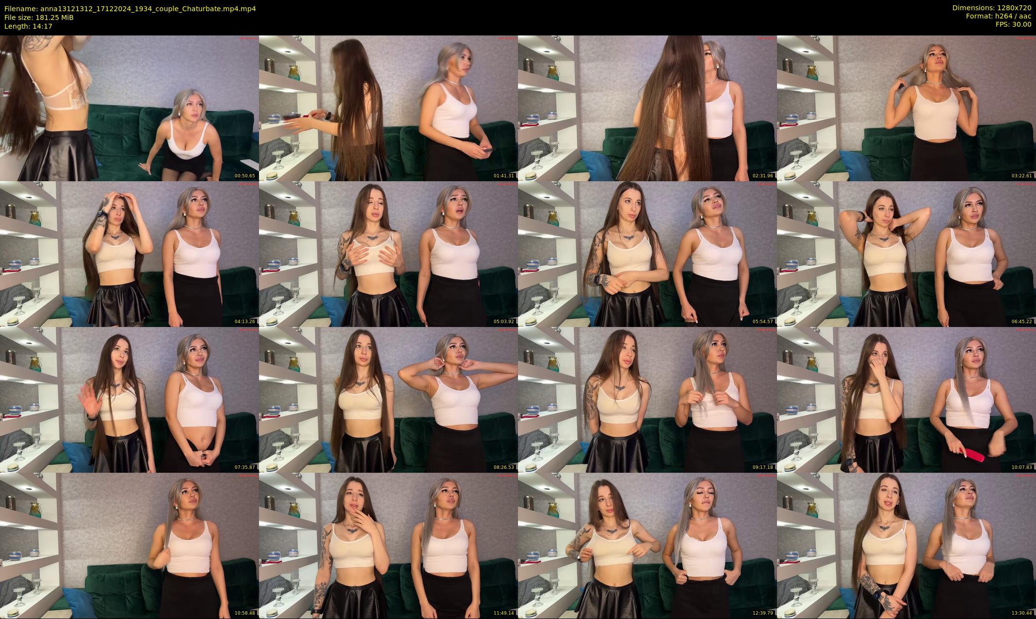 anna13121312 — 15 minute Chaturbate couple cam show recording, 720p, Dec 17, 2024