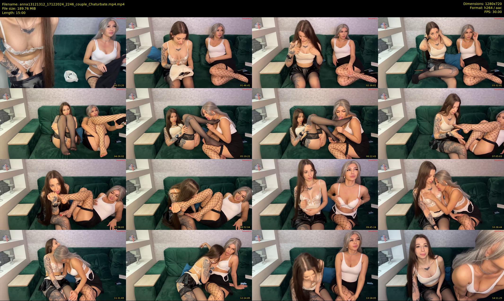 anna13121312 — 15 minute Chaturbate couple cam show recording, 720p, Dec 17, 2024