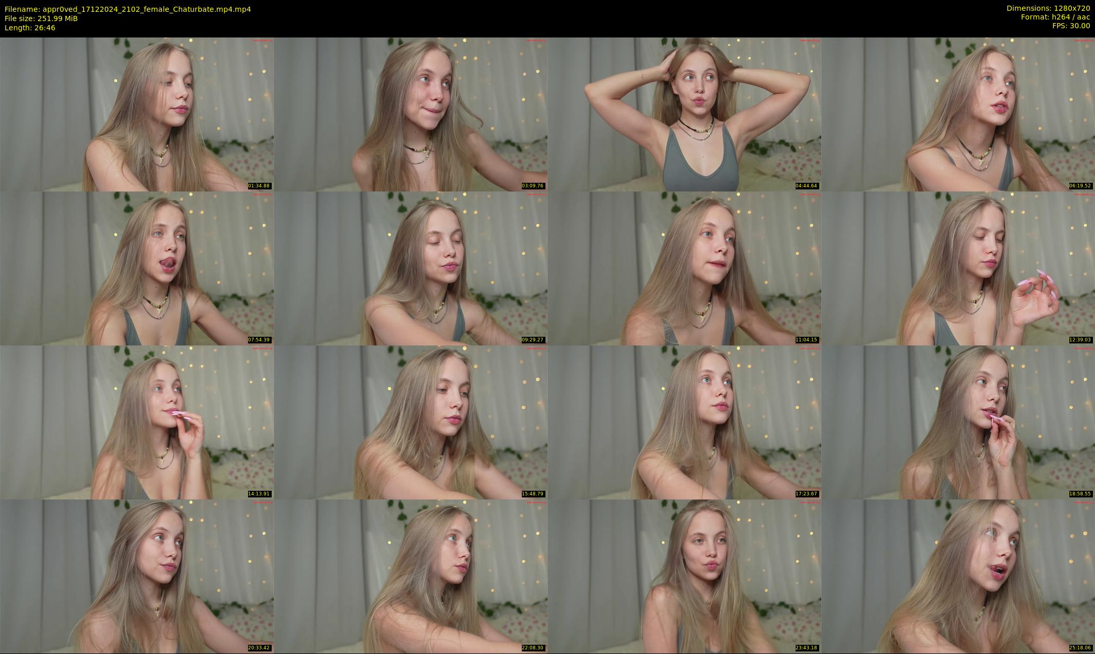 appr0ved — 27 minute Chaturbate female cam show recording, 720p, Dec 17, 2024