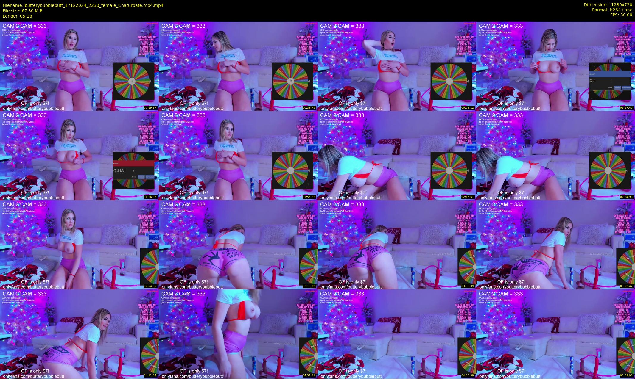 butterybubblebutt — 6 minute Chaturbate couple cam show recording, 720p, Dec 17, 2024