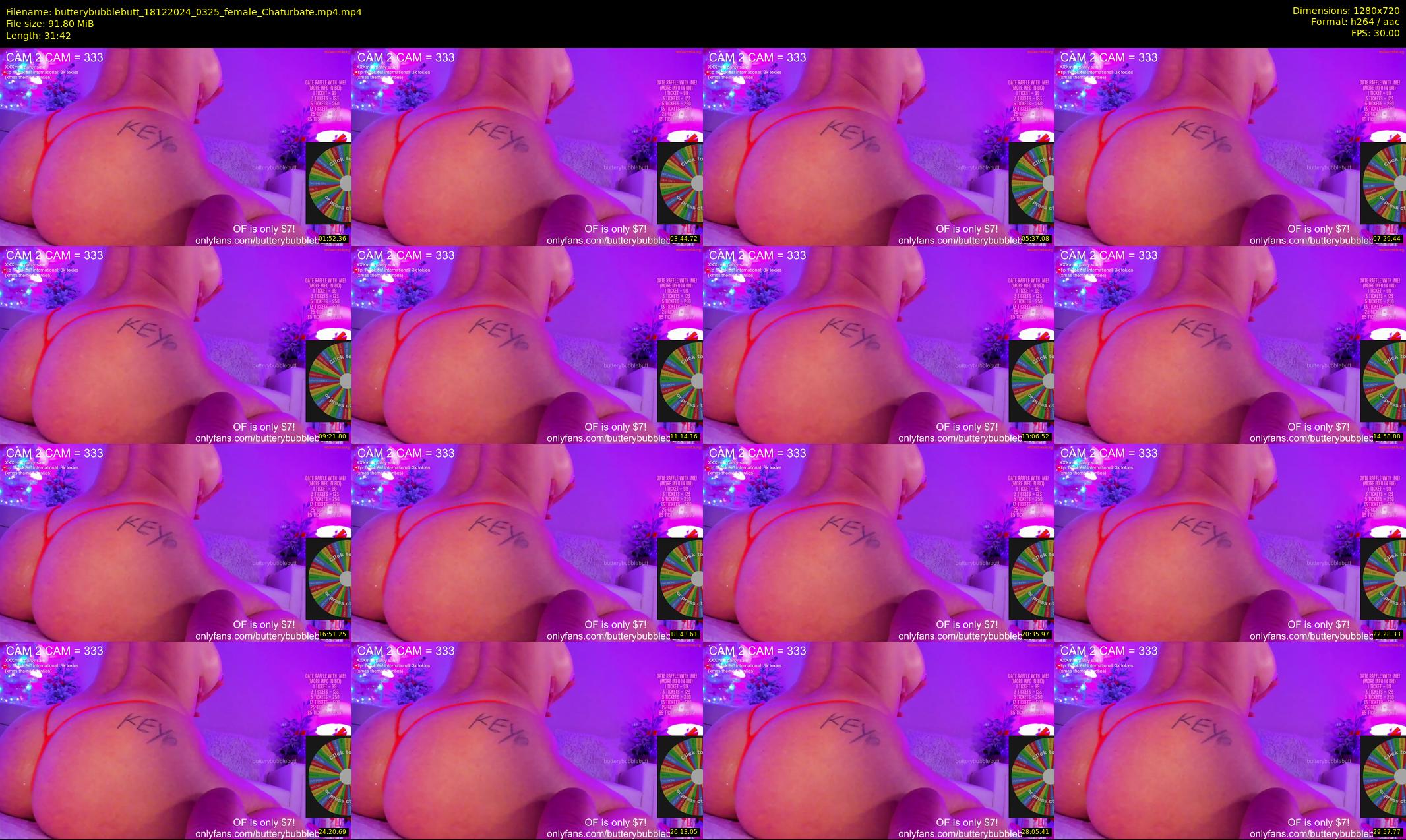 butterybubblebutt — 32 minute Chaturbate couple cam show recording, 720p, Dec 18, 2024