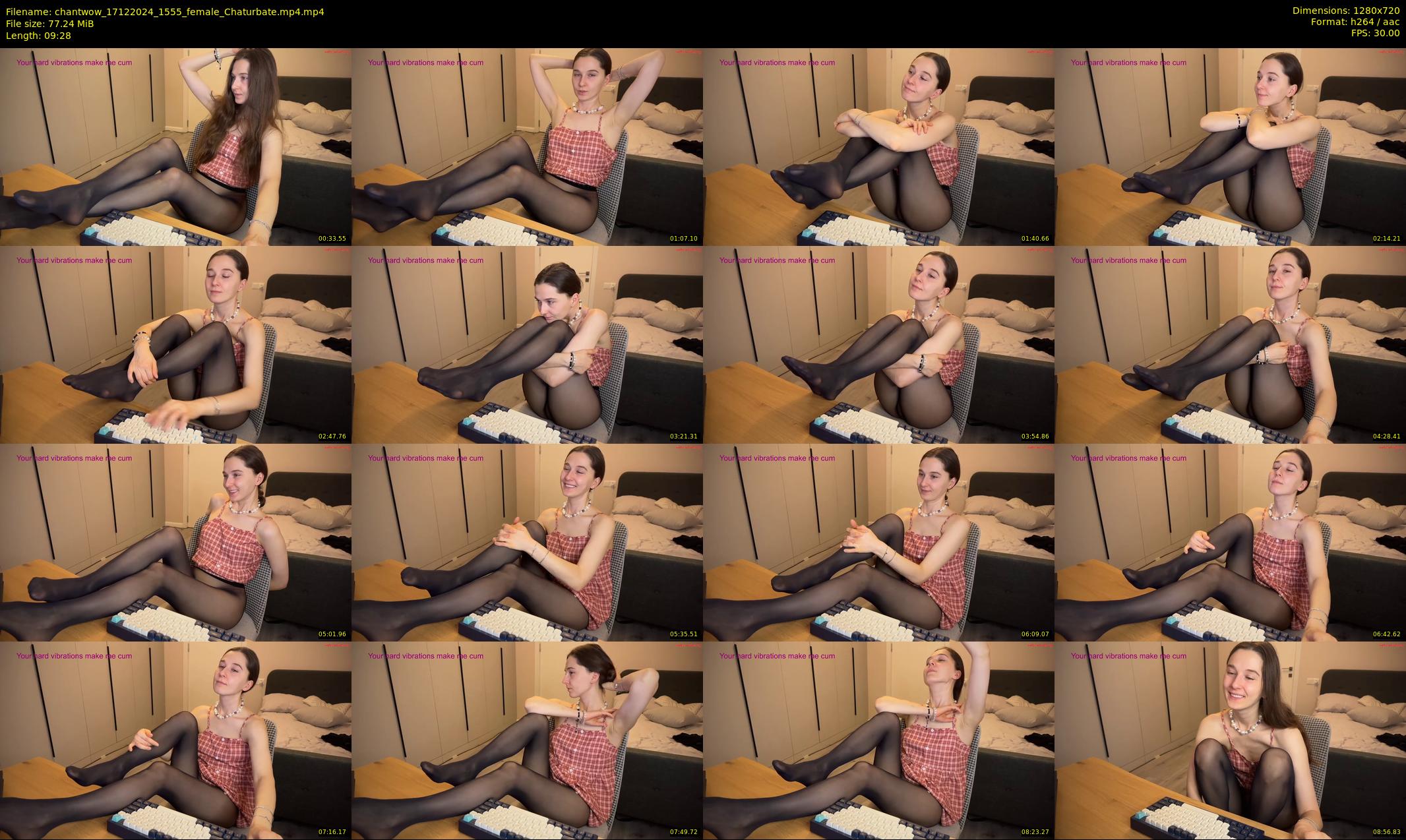 chantwow — 10 minute Chaturbate female cam show recording, 720p, Dec 17, 2024