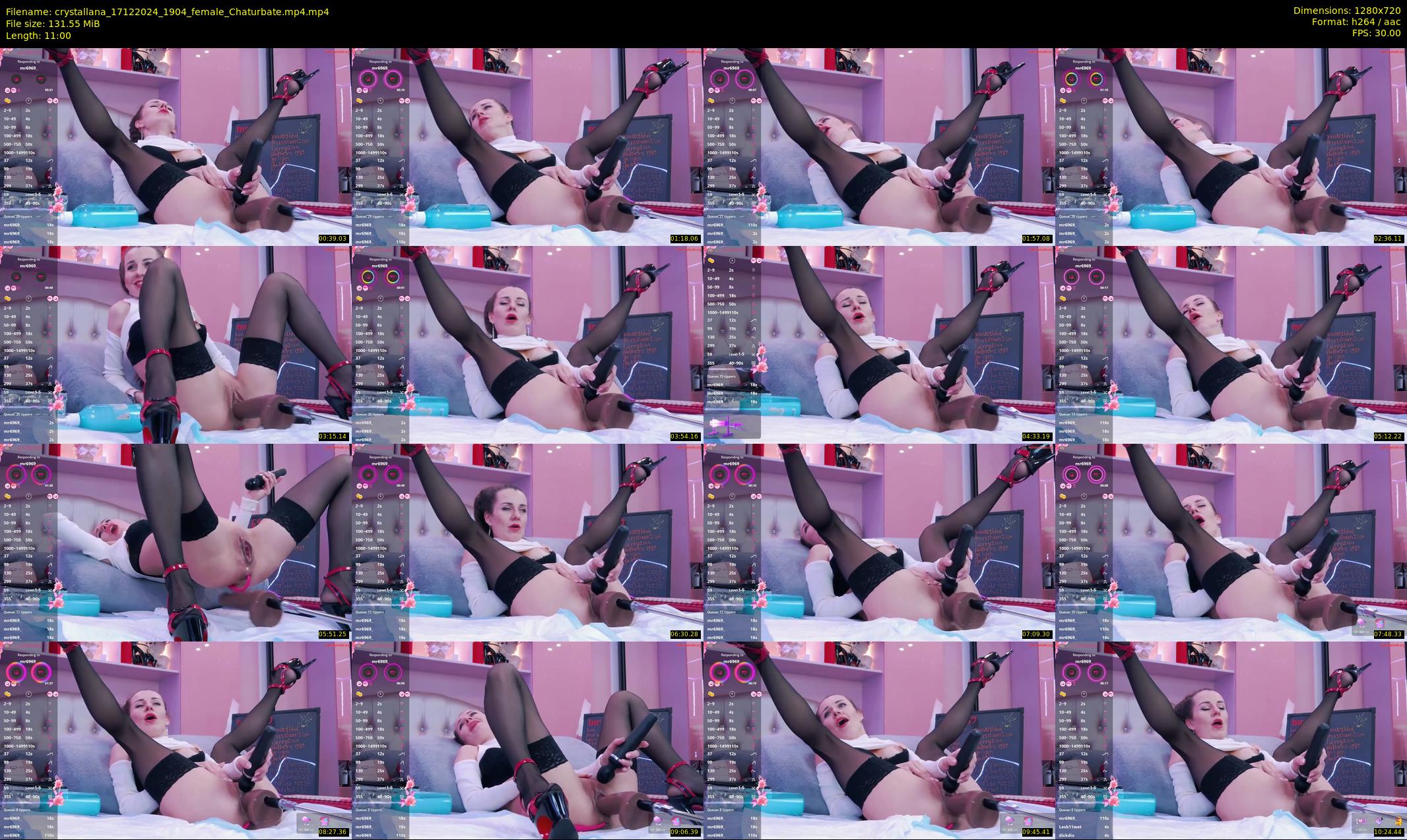 crystallana — 11 minute Chaturbate female cam show recording, 720p, Dec 17, 2024