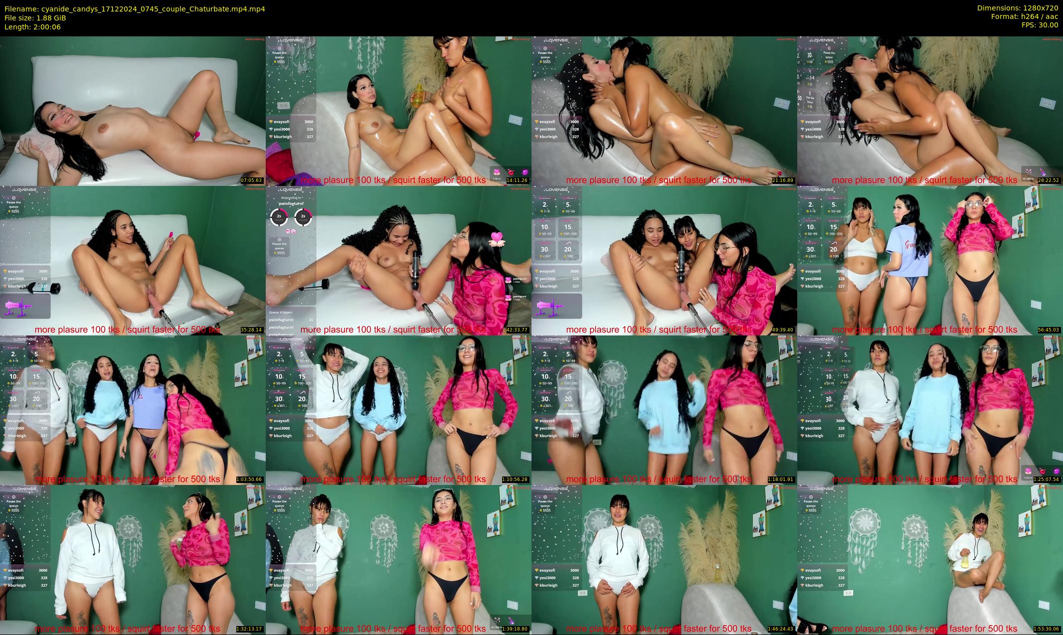 cyanide_candys — 121 minute Chaturbate female cam show recording, 720p, Dec 17, 2024