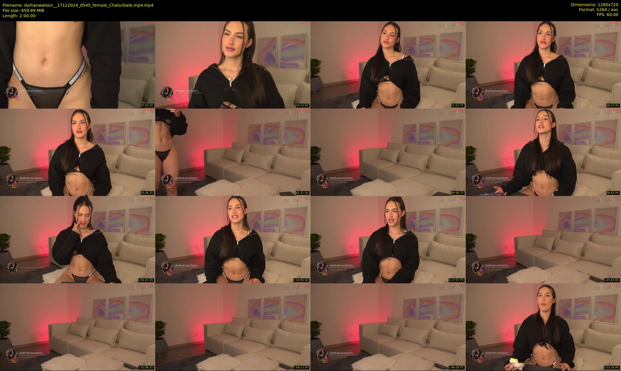 daihanwatson_ — 120 minute Chaturbate female cam show recording, 720p, Dec 17, 2024