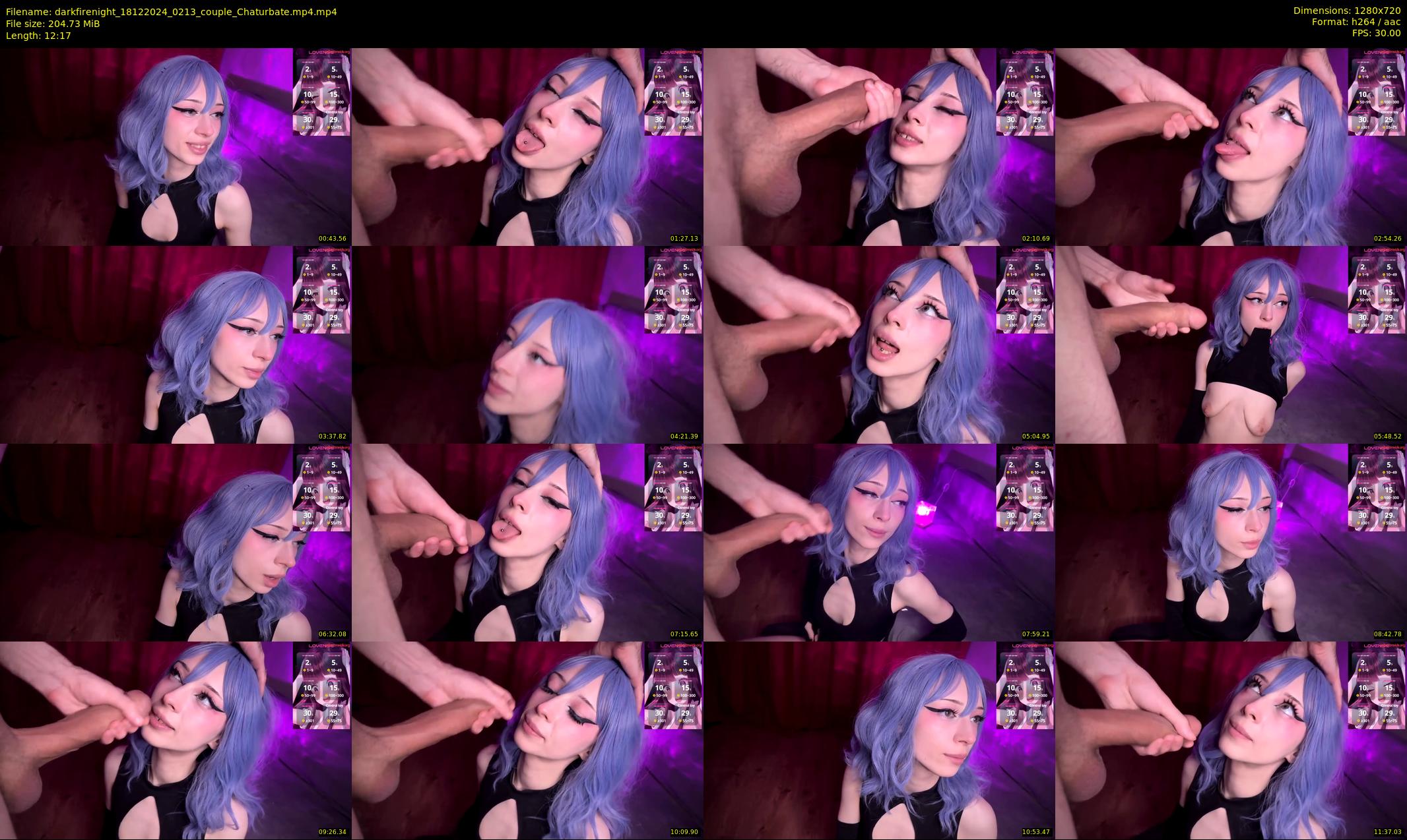 darkfirenight — 13 minute Chaturbate couple cam show recording, 720p, Dec 18, 2024