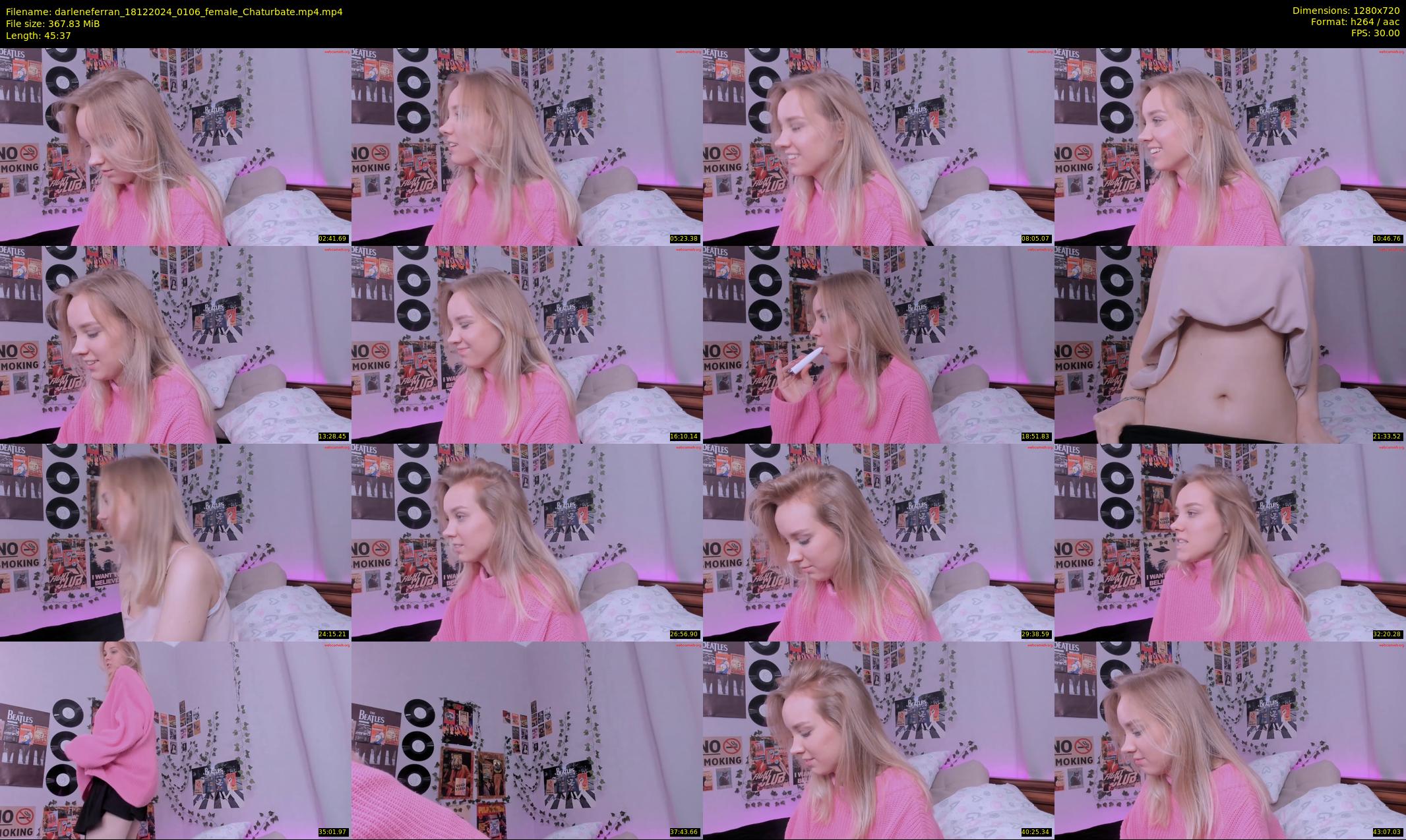 darleneferran — 46 minute Chaturbate female cam show recording, 720p, Dec 18, 2024