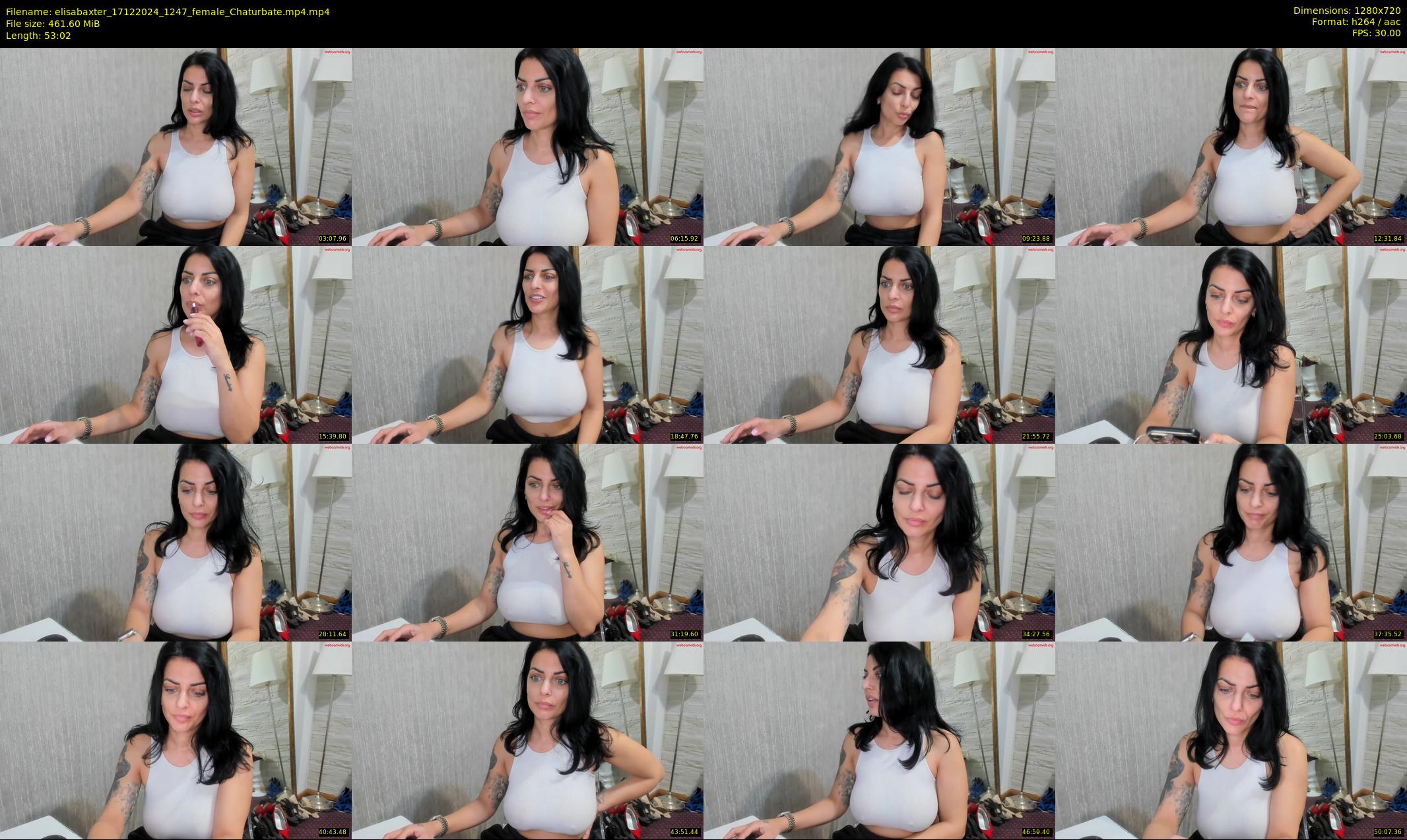 elisabaxter — 54 minute Chaturbate female cam show recording, 720p, Dec 17, 2024