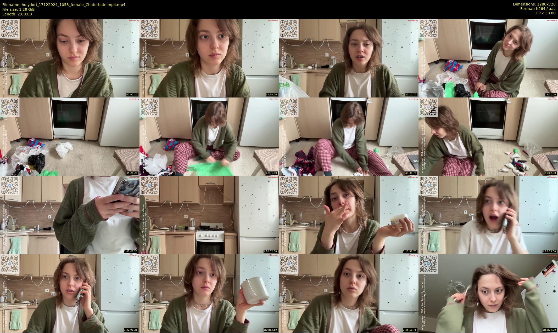 holydori — 120 minute Chaturbate female cam show recording, 720p, Dec 17, 2024
