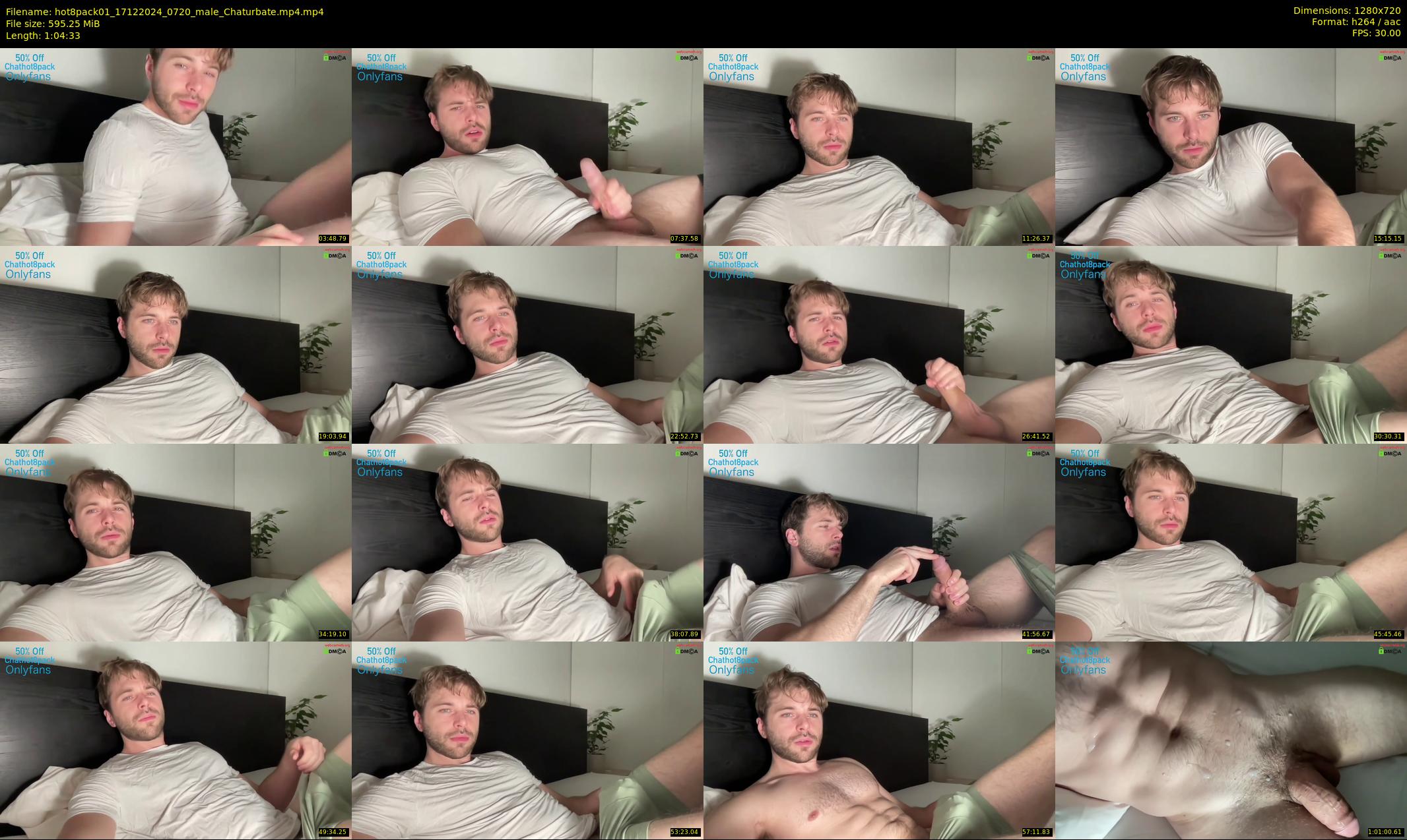 hot8pack01 — 65 minute Chaturbate male cam show recording, 720p, Dec 17, 2024