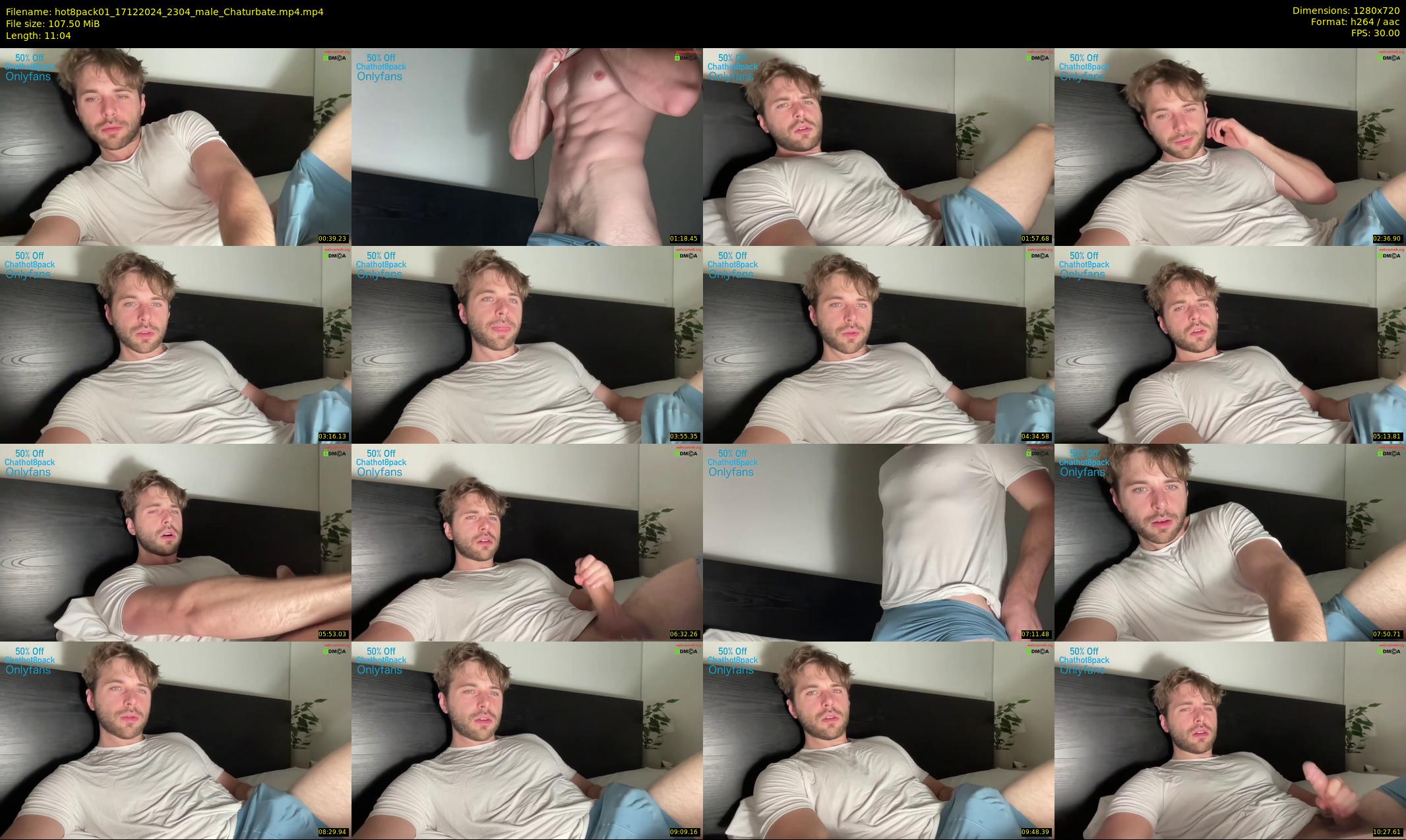 hot8pack01 — 12 minute Chaturbate male cam show recording, 720p, Dec 17, 2024