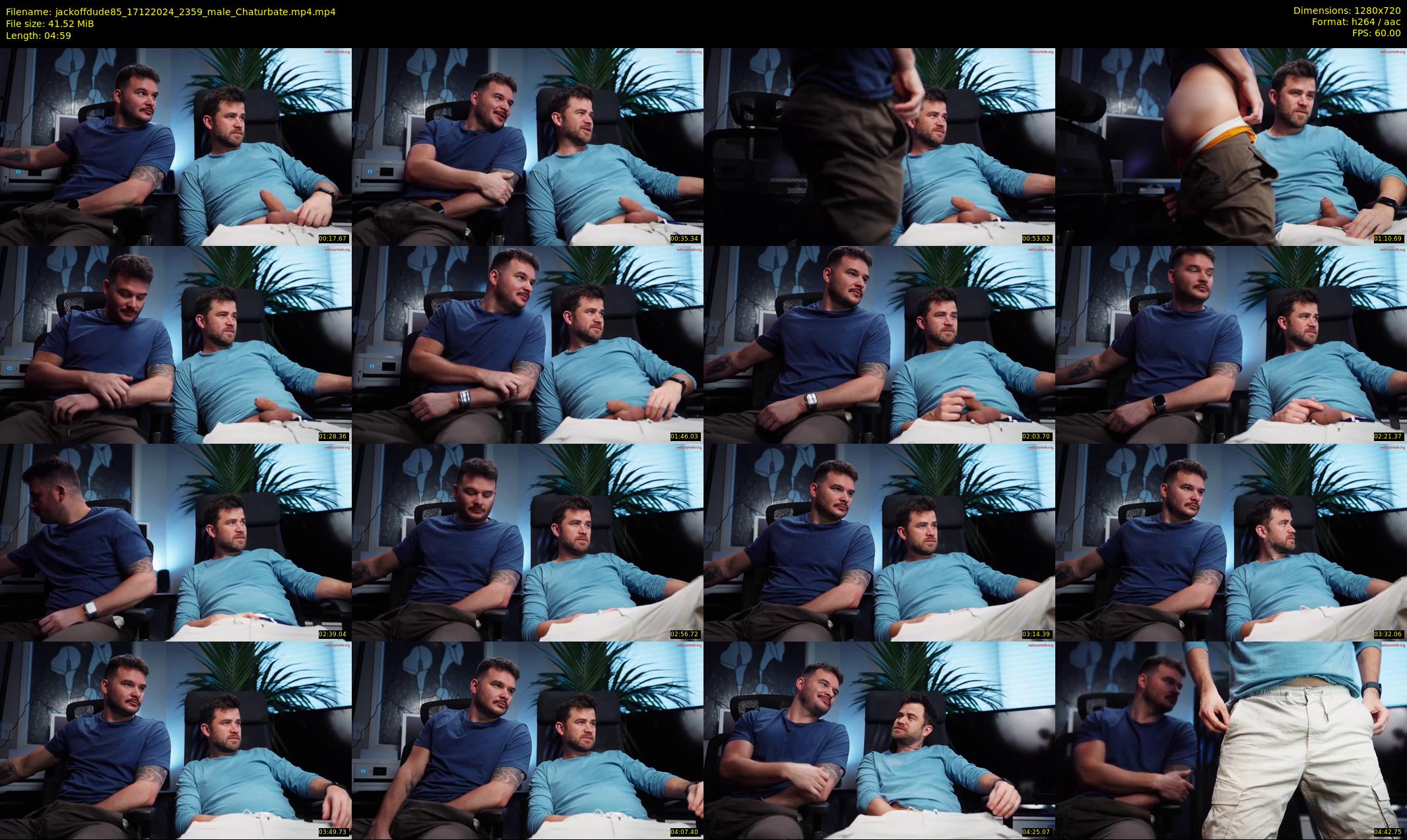 jackoffdude85 — 5 minute Chaturbate male cam show recording, 720p, Dec 17, 2024