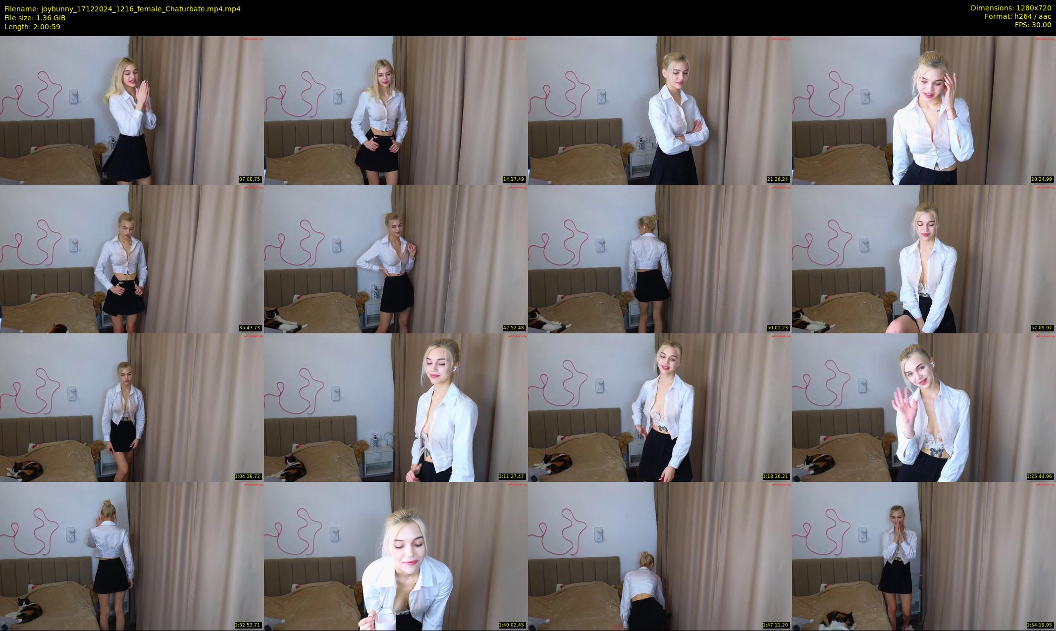joybunny — 121 minute Chaturbate female cam show recording, 720p, Dec 17, 2024