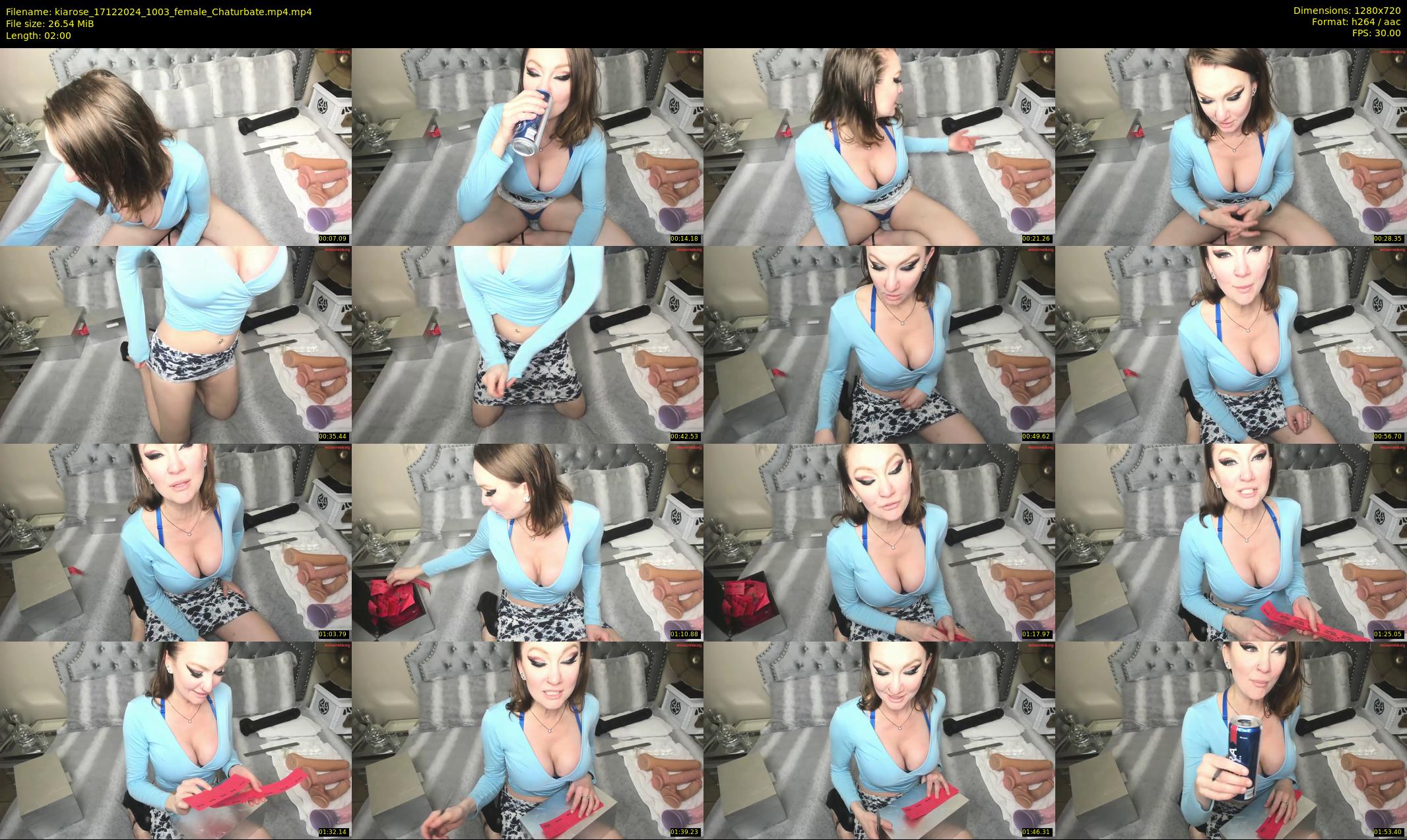 kiarose — 2 minute Chaturbate female cam show recording, 720p, Dec 17, 2024