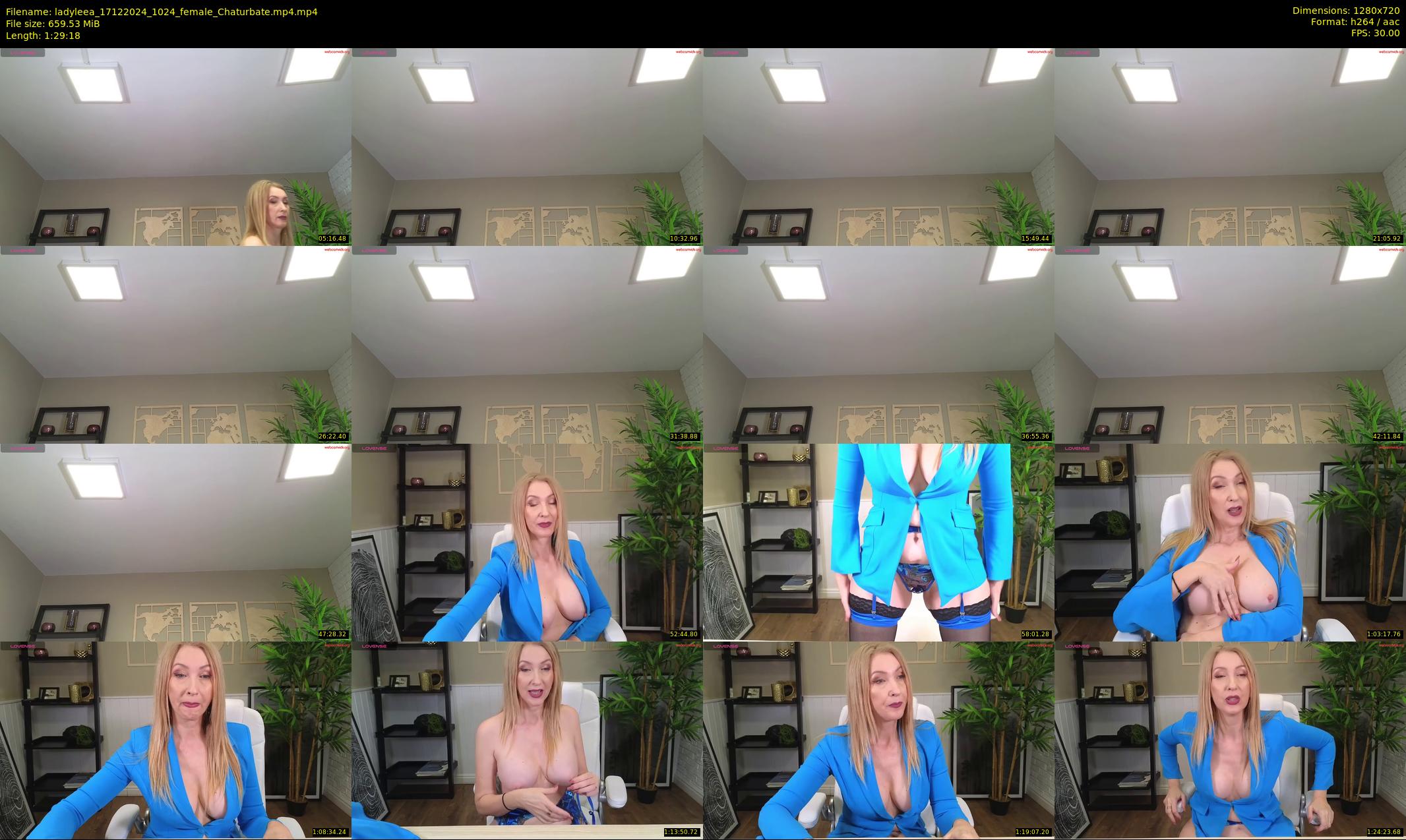 ladyleea — 90 minute Chaturbate female cam show recording, 720p, Dec 17, 2024