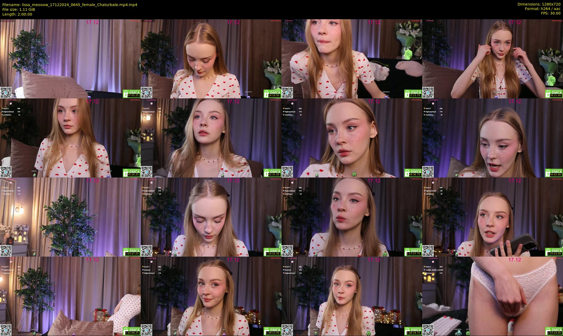 lissa_meooow — 120 minute Chaturbate female cam show recording, 720p, Dec 17, 2024
