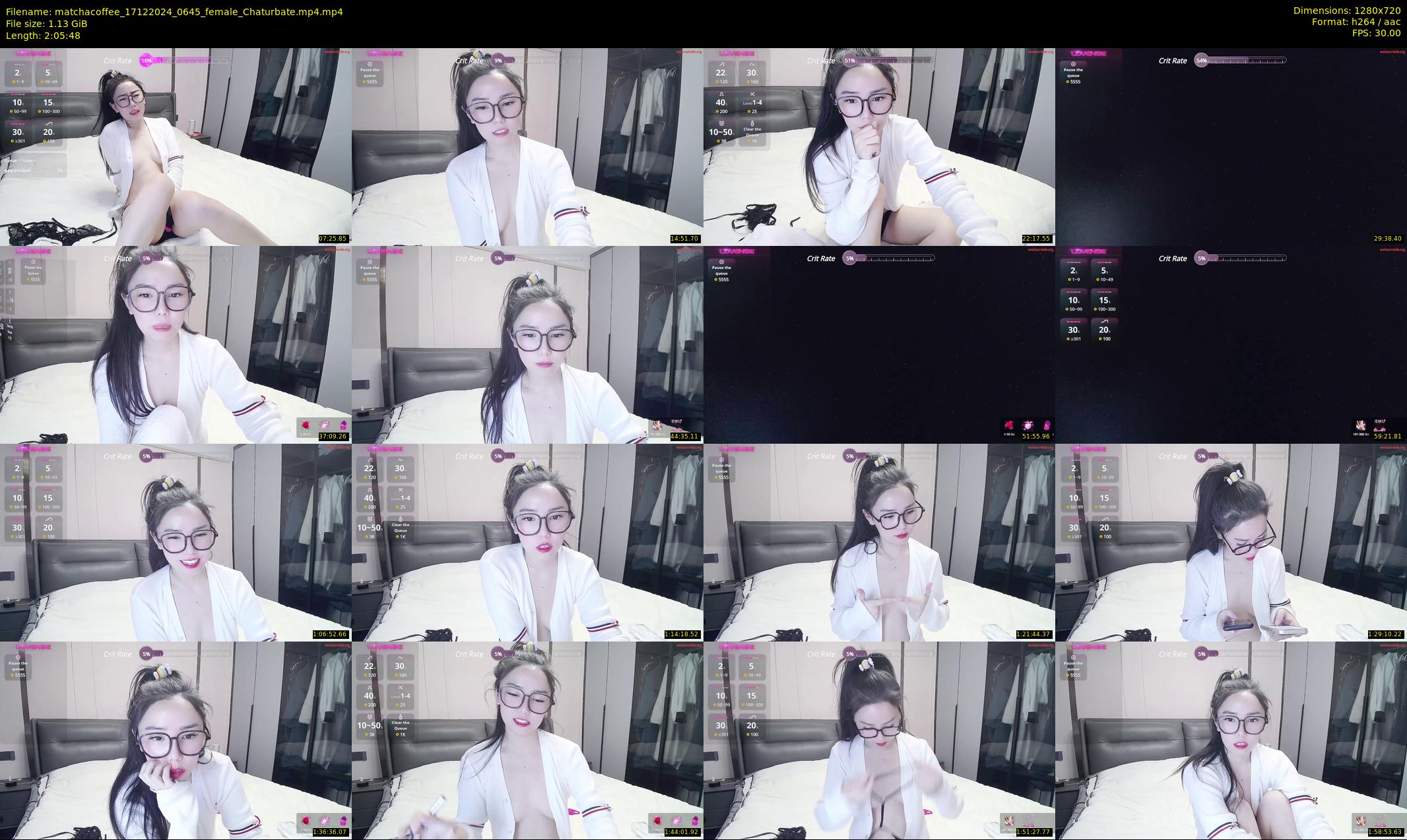 matchacoffee — 126 minute Chaturbate female cam show recording, 720p, Dec 17, 2024