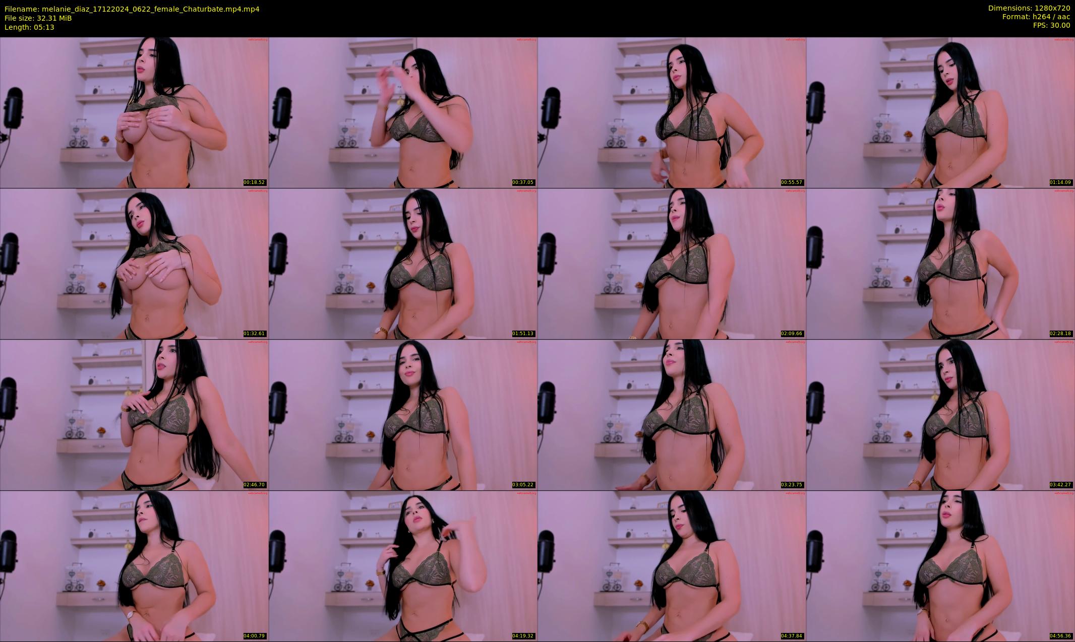 melanie_diaz — 6 minute Chaturbate female cam show recording, 720p, Dec 17, 2024