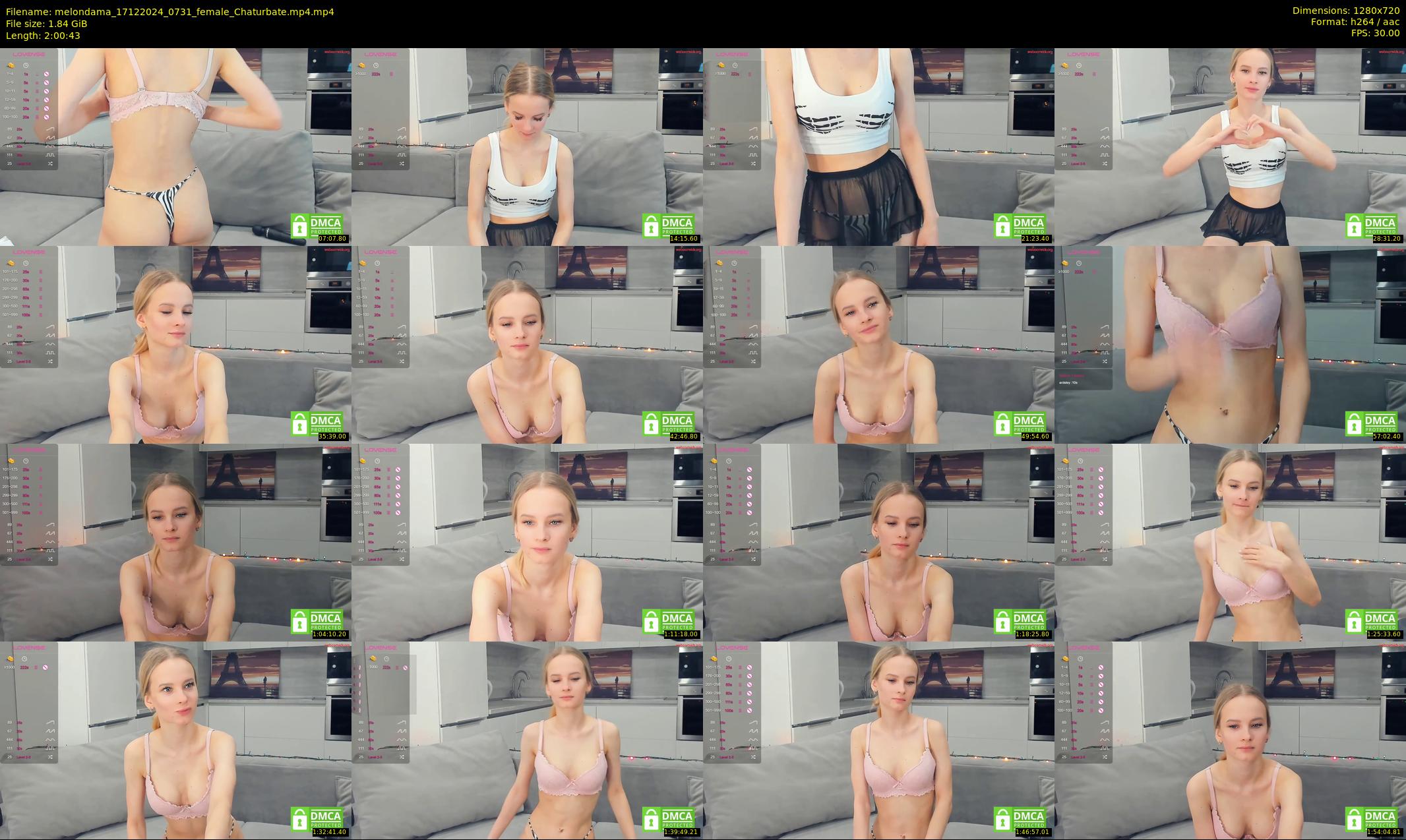 melondama — 121 minute Chaturbate female cam show recording, 720p, Dec 17, 2024
