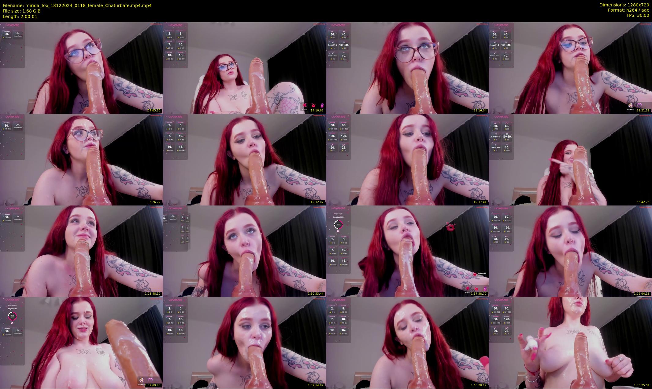 mirida_fox — 121 minute Chaturbate female cam show recording, 720p, Dec 18, 2024