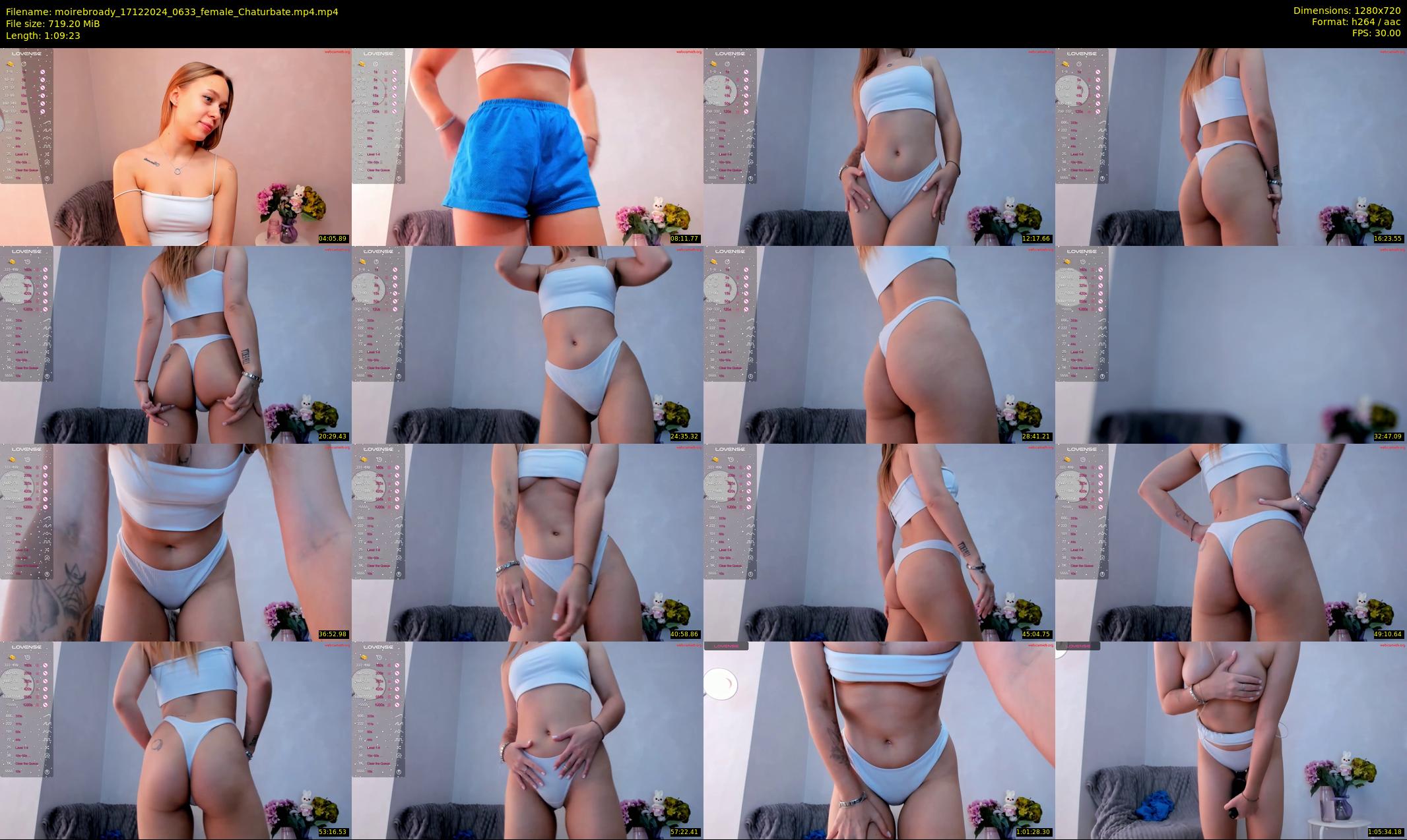 moirebroady — 70 minute Chaturbate female cam show recording, 720p, Dec 17, 2024