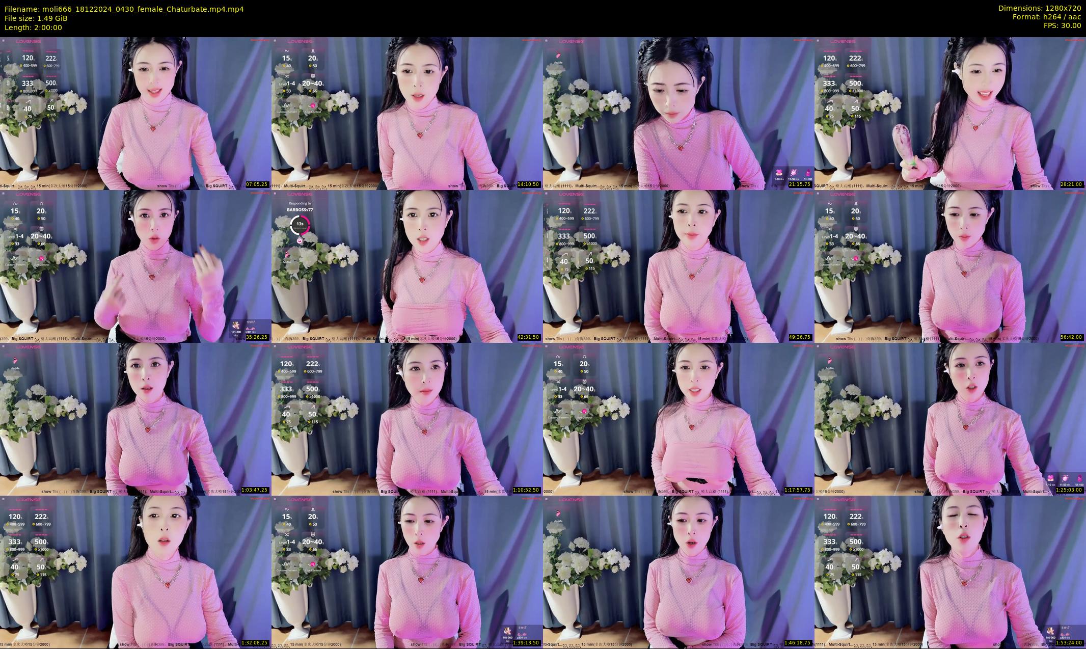 moli666 — 120 minute Chaturbate female cam show recording, 720p, Dec 18, 2024