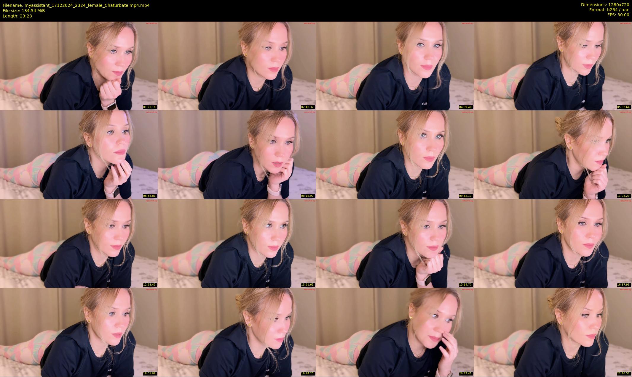 myassistant — 24 minute Chaturbate female cam show recording, 720p, Dec 17, 2024