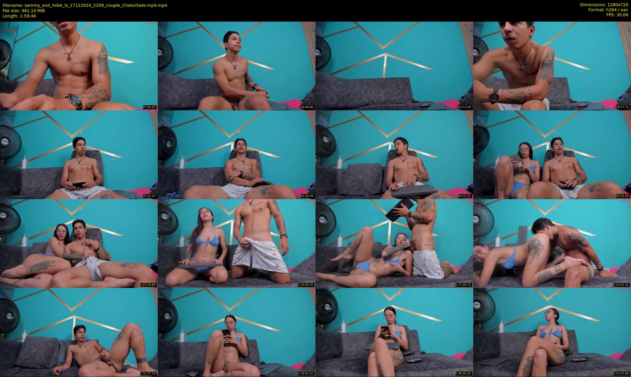 sammy_and_mike_ls — 120 minute Chaturbate couple cam show recording, 720p, Dec 17, 2024
