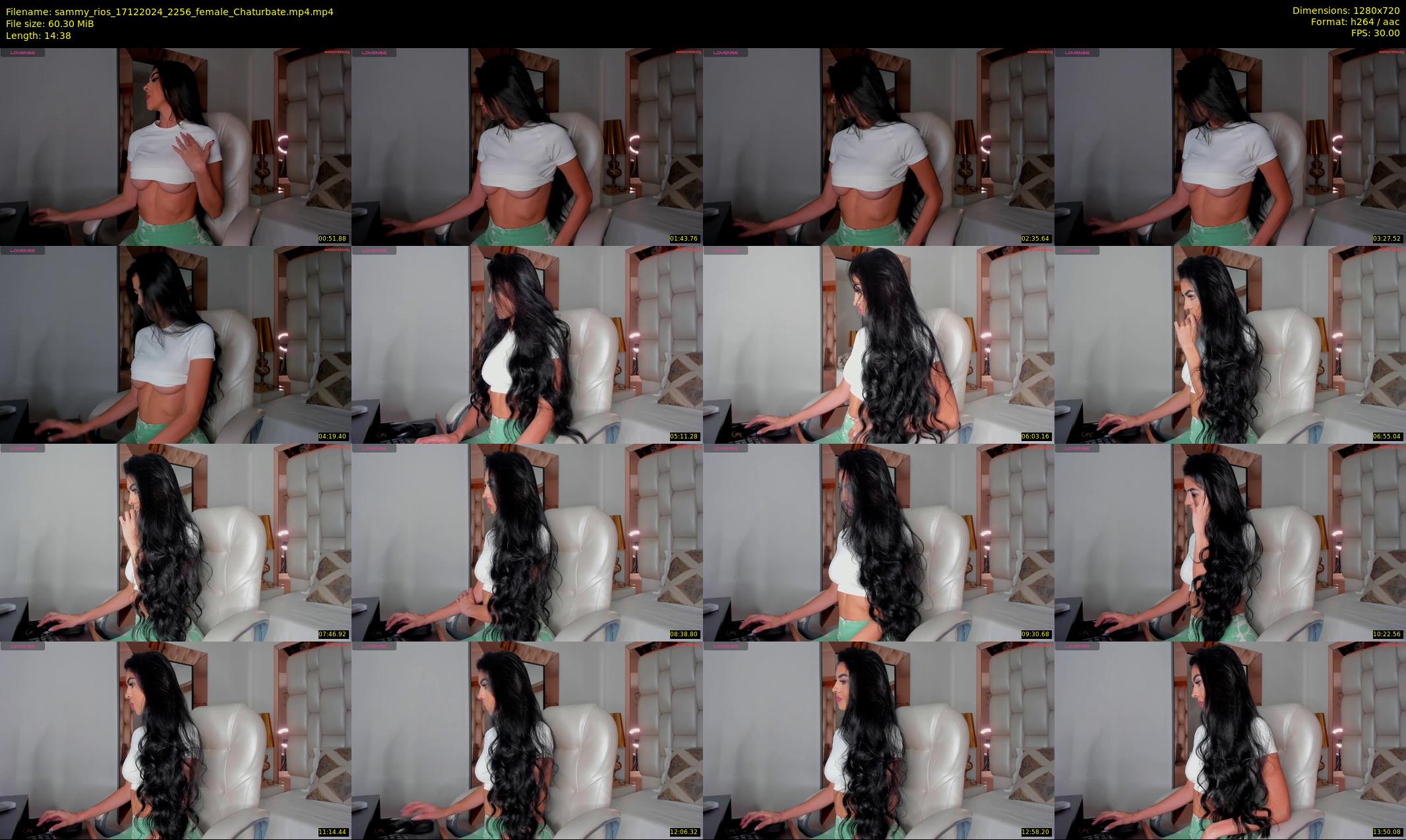 sammy_rios — 15 minute Chaturbate female cam show recording, 720p, Dec 17, 2024