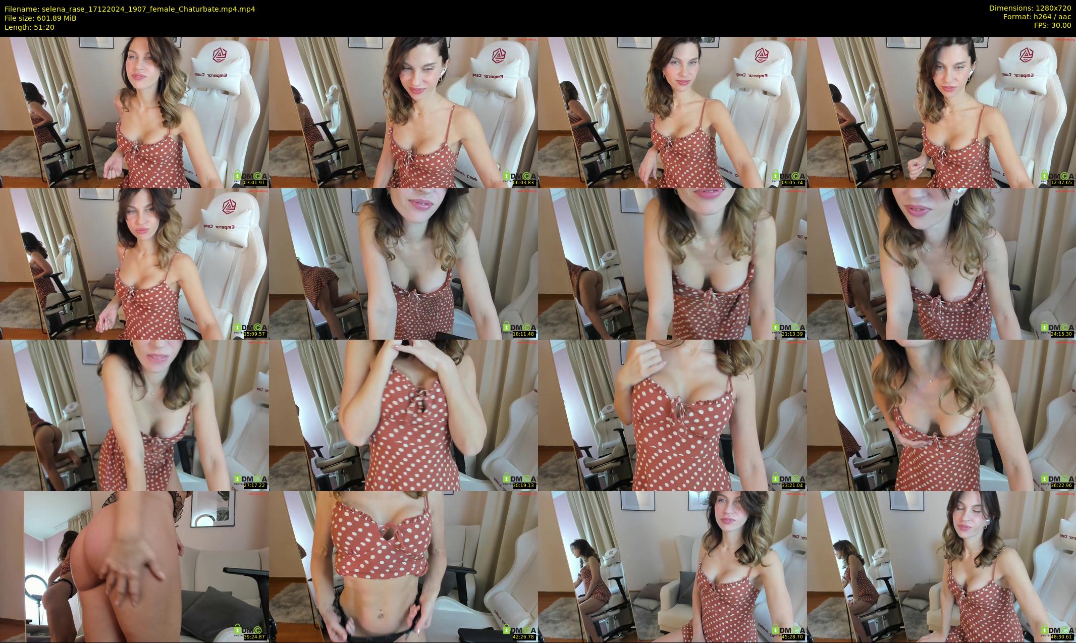 selena_rase — 52 minute Chaturbate female cam show recording, 720p, Dec 17, 2024