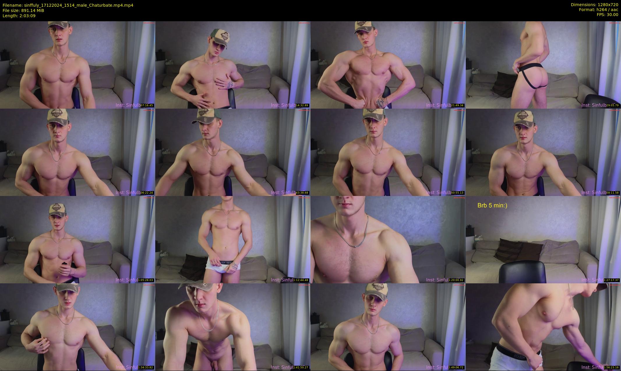 sinffuly — 124 minute Chaturbate male cam show recording, 720p, Dec 17, 2024