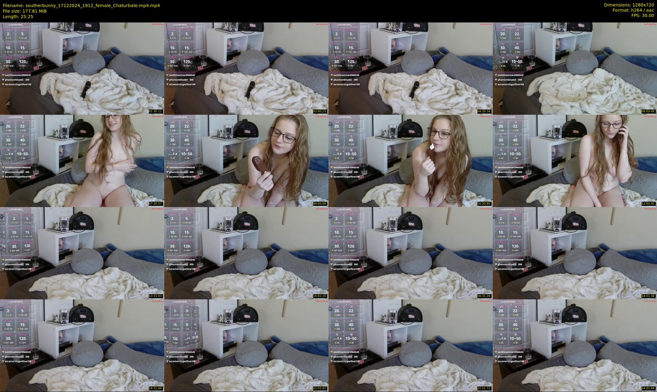 southerbunny — 26 minute Chaturbate female cam show recording, 720p, Dec 17, 2024
