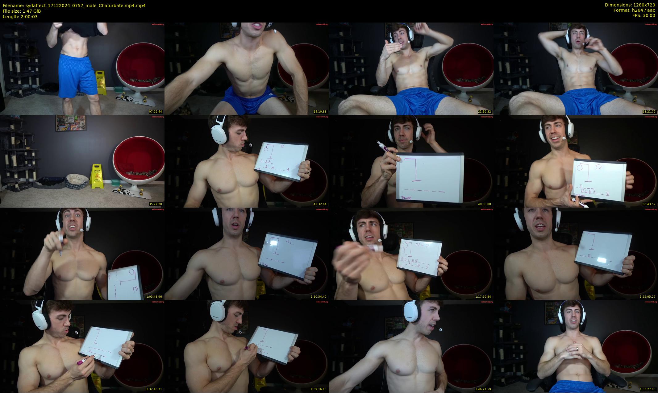 sydaffect — 121 minute Chaturbate male cam show recording, 720p, Dec 17, 2024