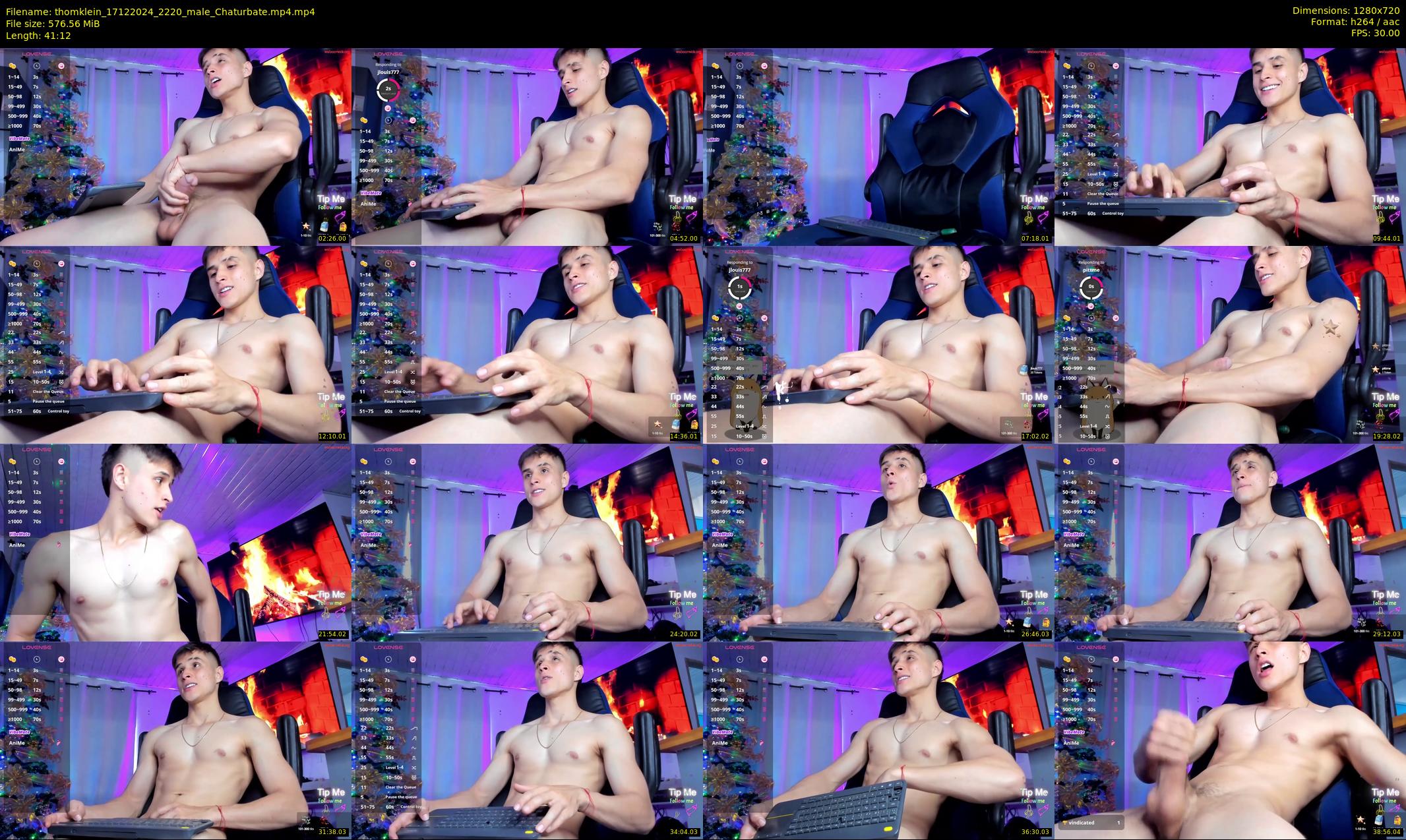 thomklein — 42 minute Chaturbate male cam show recording, 720p, Dec 17, 2024