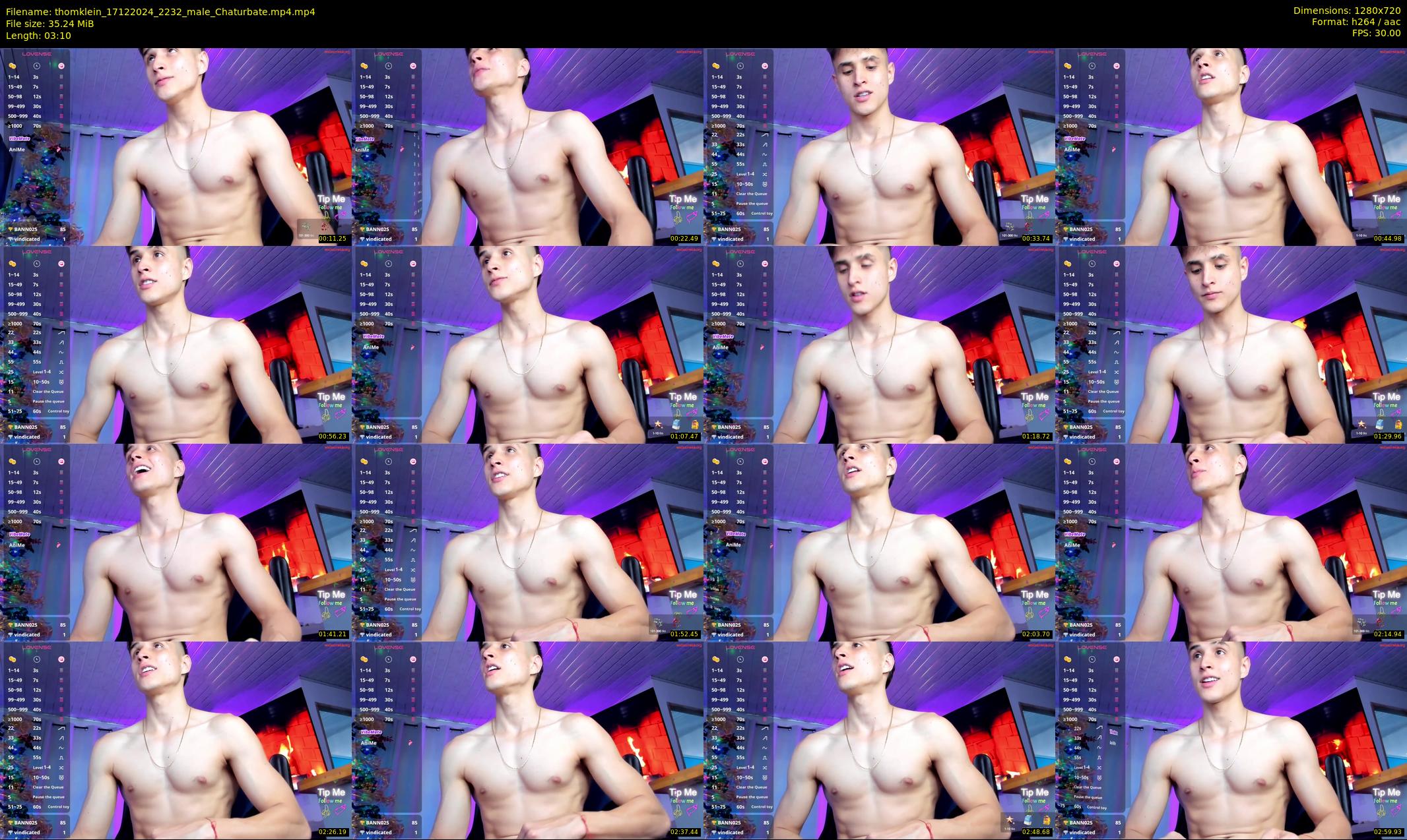 thomklein — 4 minute Chaturbate male cam show recording, 720p, Dec 17, 2024