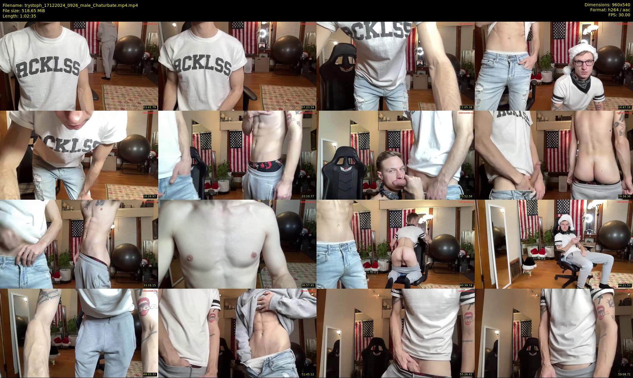 trystoph — 63 minute Chaturbate male cam show recording, 480p, Dec 17, 2024