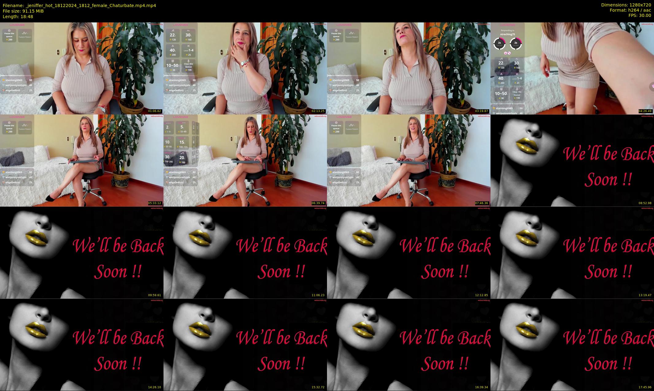 _jeniffer_hot — 19 minute Chaturbate female cam show recording, 720p, Dec 18, 2024