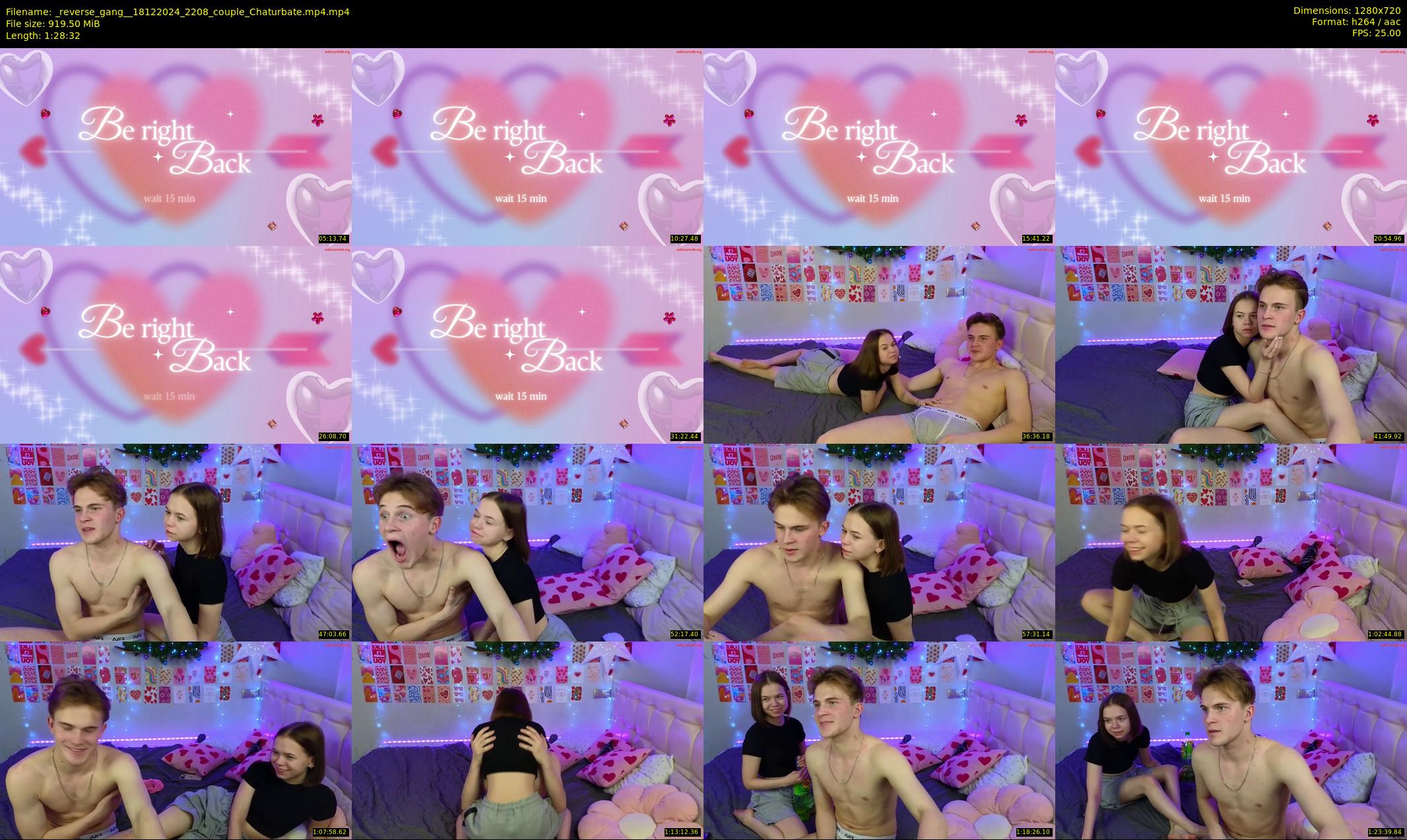 _reverse_gang_ — 89 minute Chaturbate couple cam show recording, 720p, Dec 18, 2024