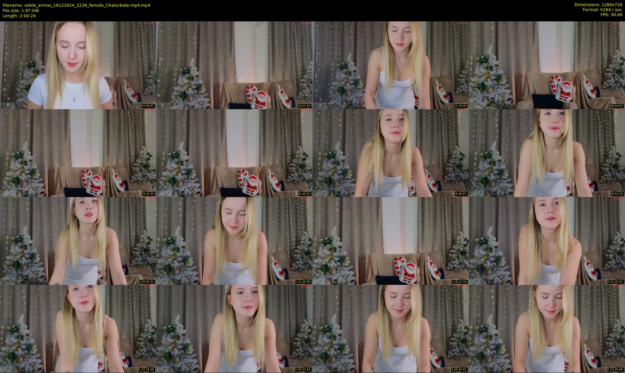 adele_armas — 121 minute Chaturbate female cam show recording, 720p, Dec 18, 2024