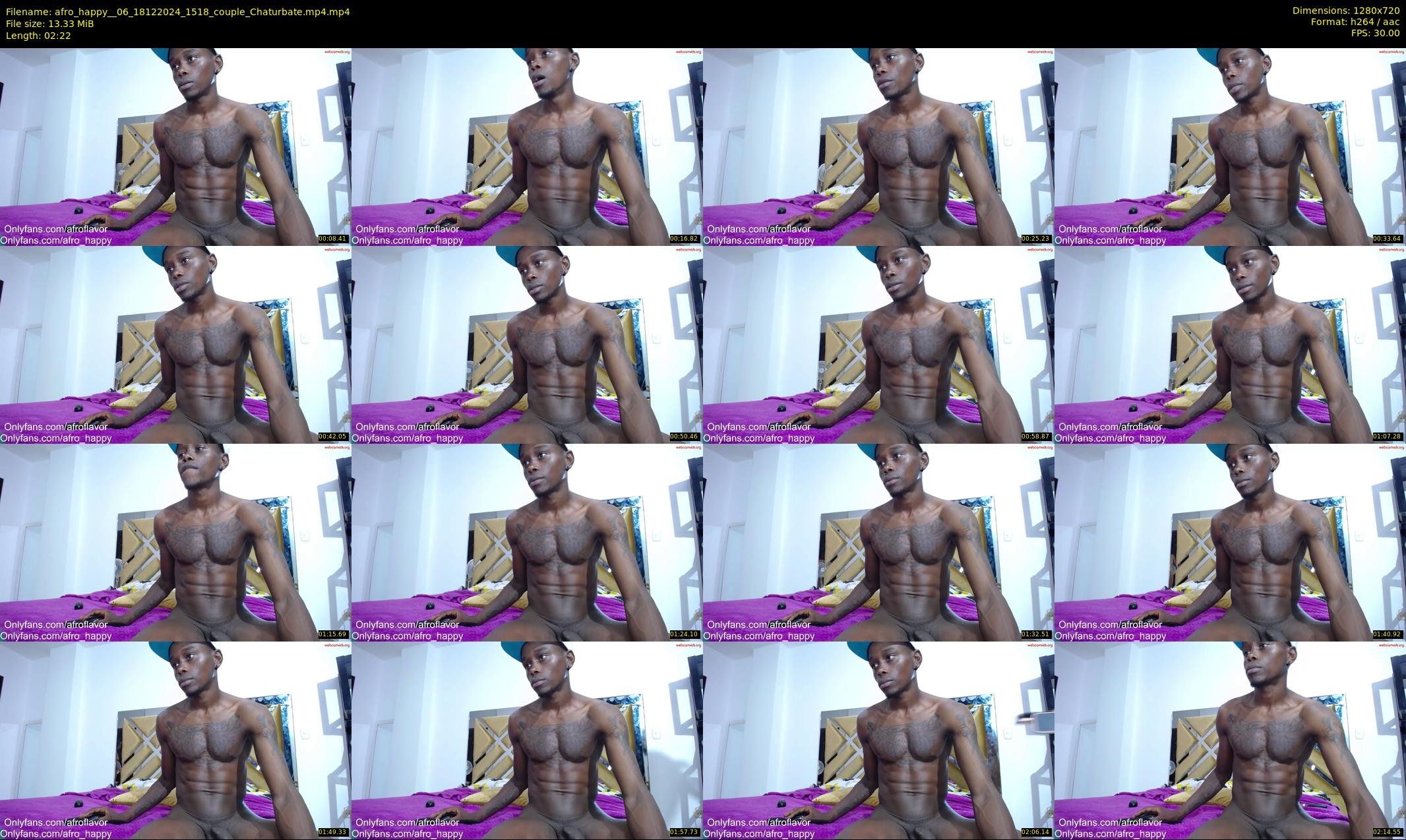 afro_happy__06 — 3 minute Chaturbate couple cam show recording, 720p, Dec 18, 2024